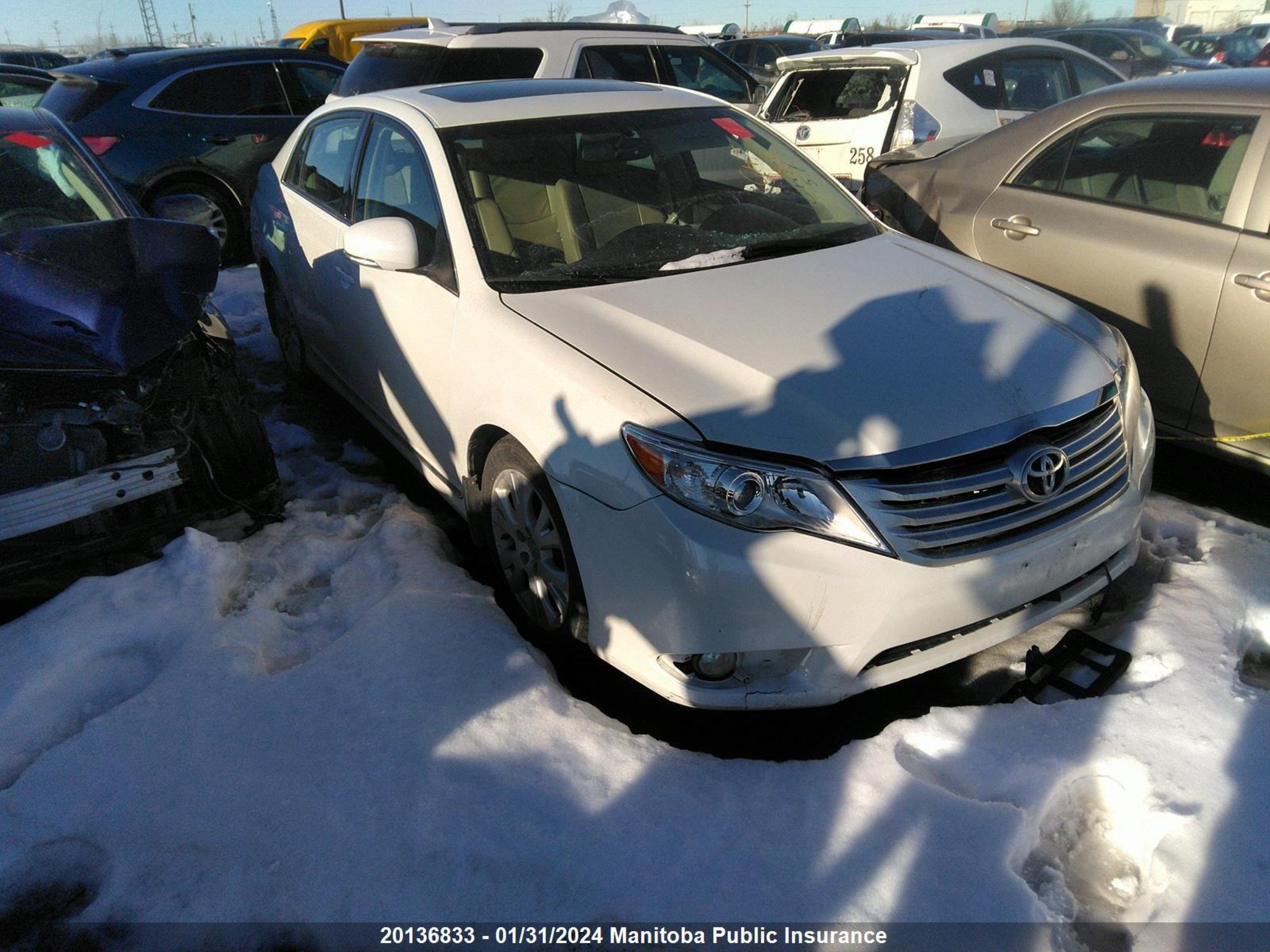 TOYOTA AVALON 2012 4t1bk3db9cu443501