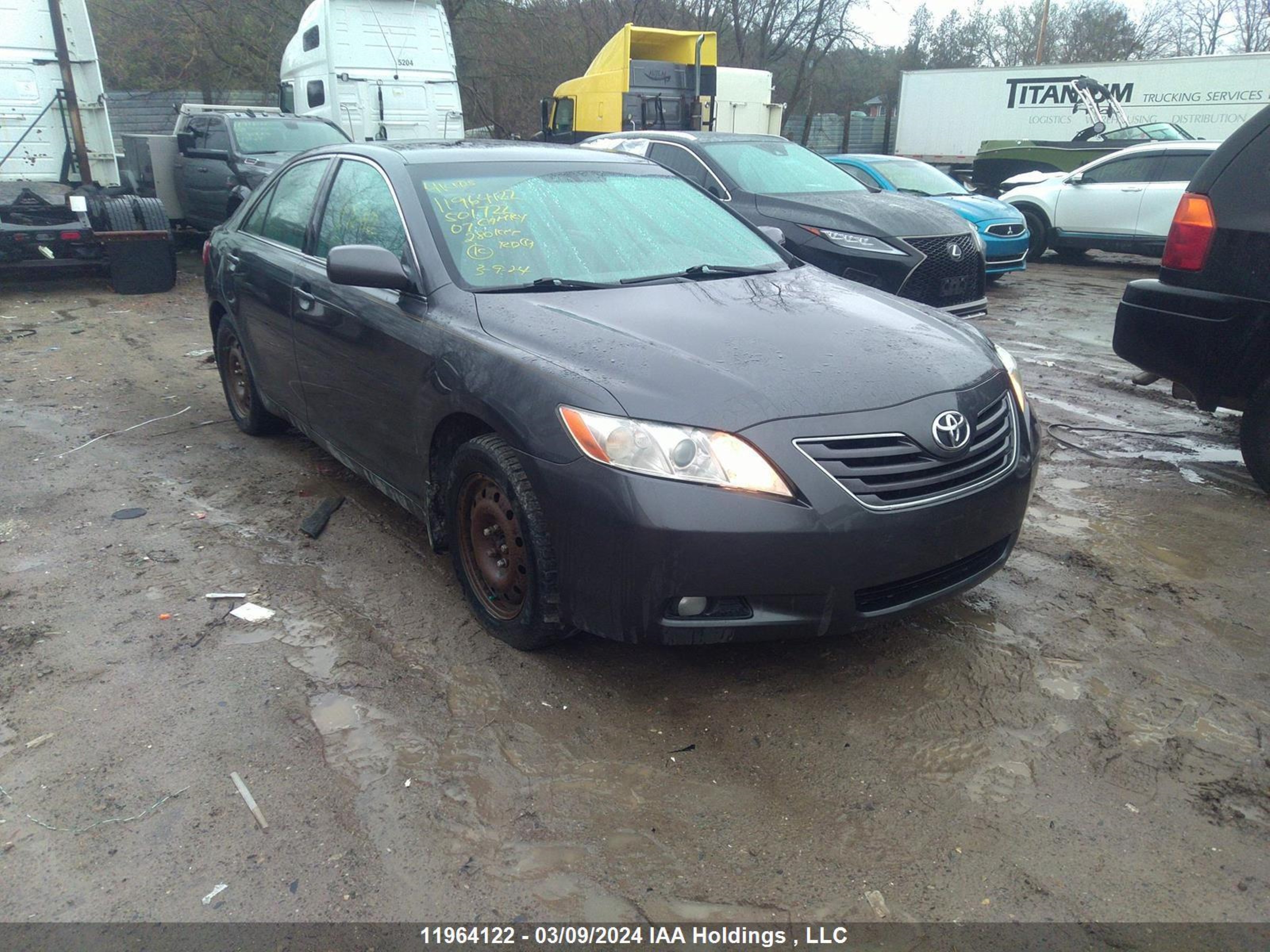 TOYOTA CAMRY 2007 4t1bk46k87u501722