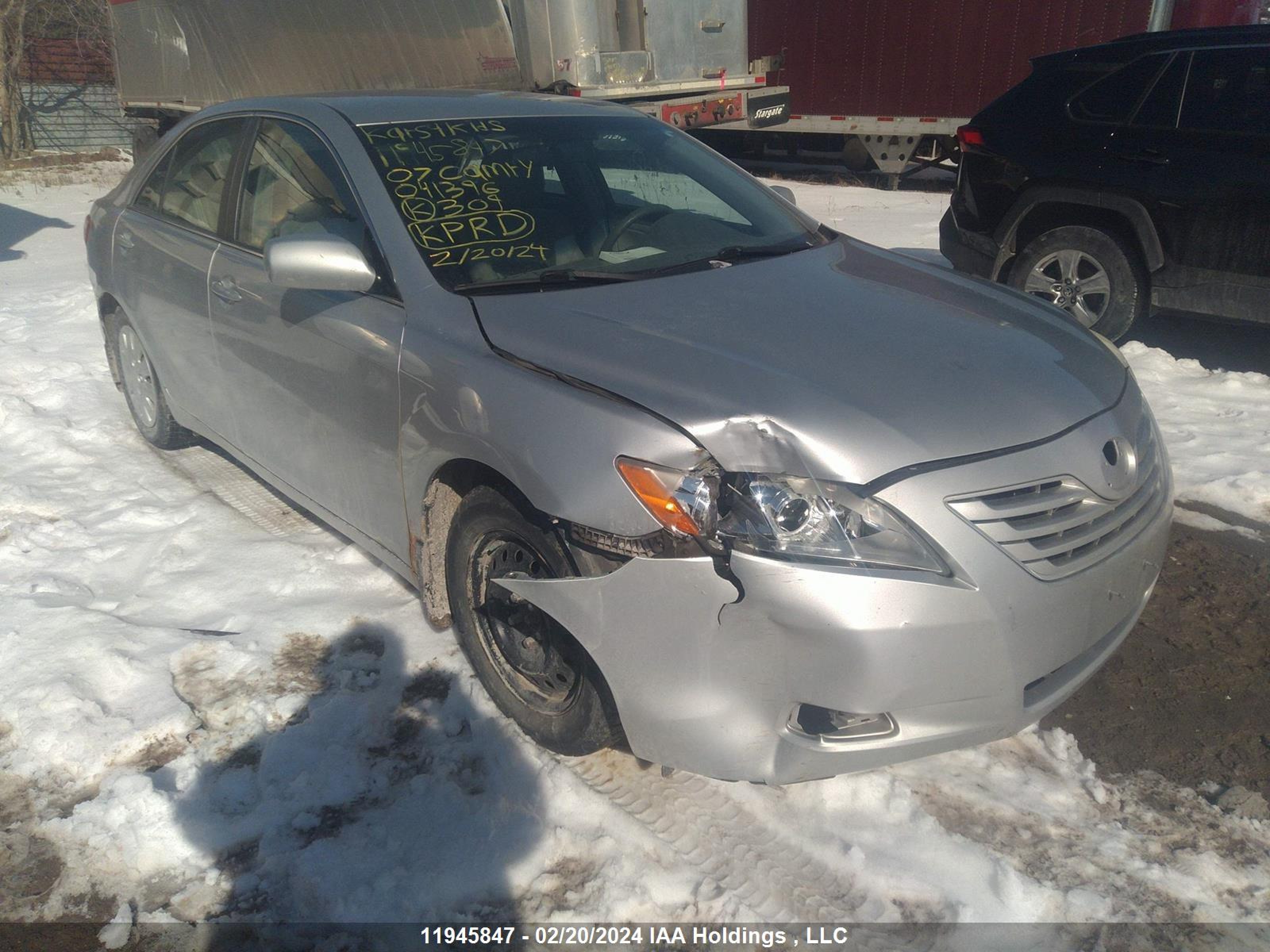 TOYOTA CAMRY 2007 4t1bk46kx7u041396