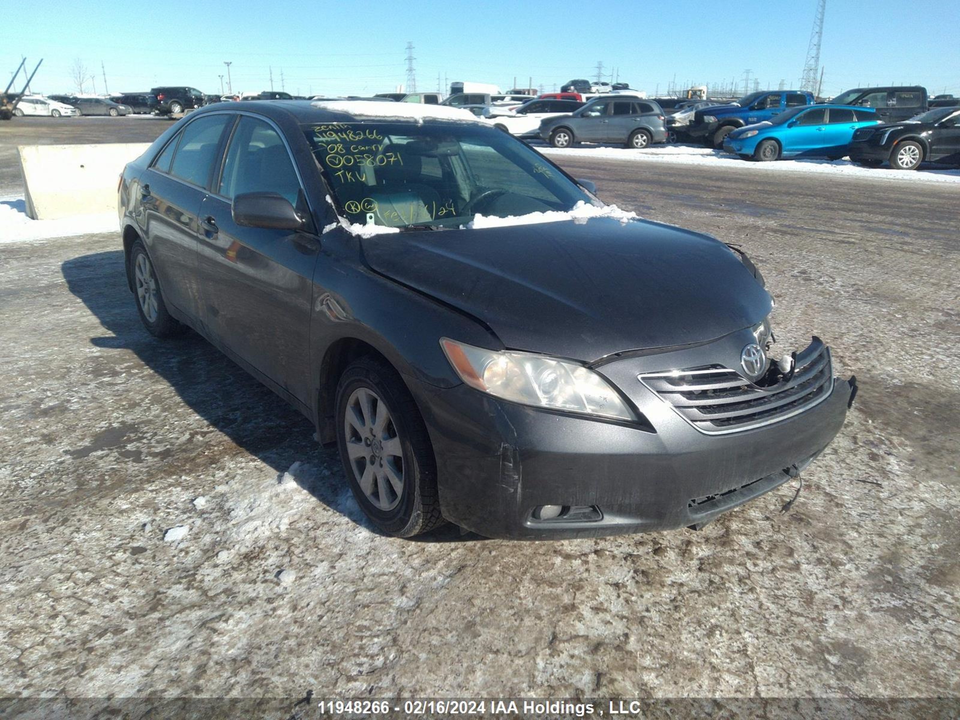 TOYOTA CAMRY 2008 4t1bk46kx8u058071