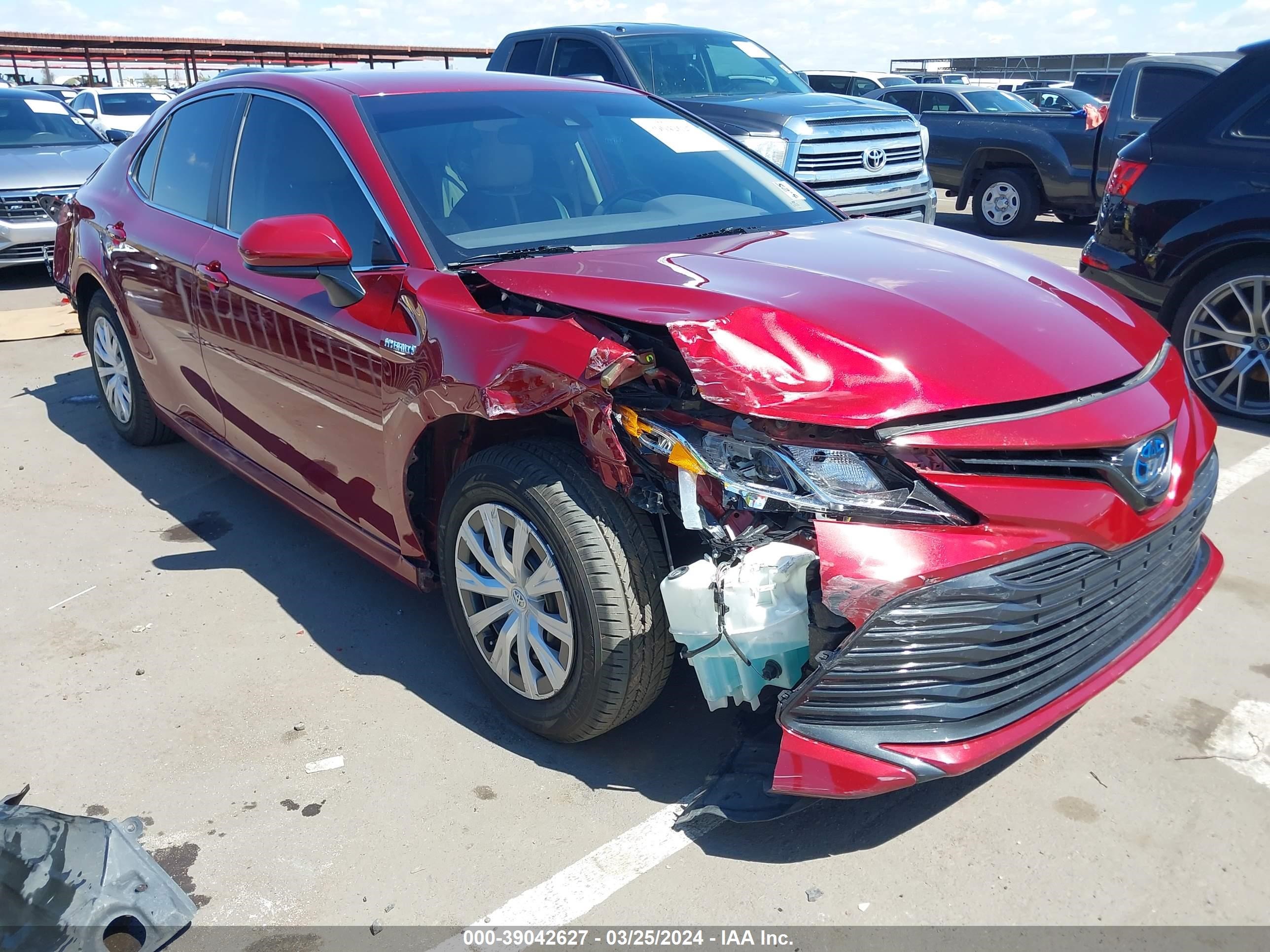 TOYOTA CAMRY HYBRID 2019 4t1c31ak5lu524344