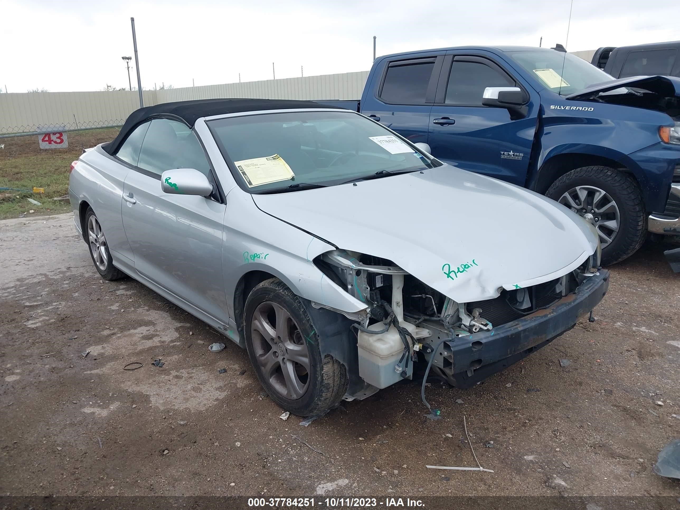 TOYOTA CAMRY SOLARA 2007 4t1fa38p47u116584