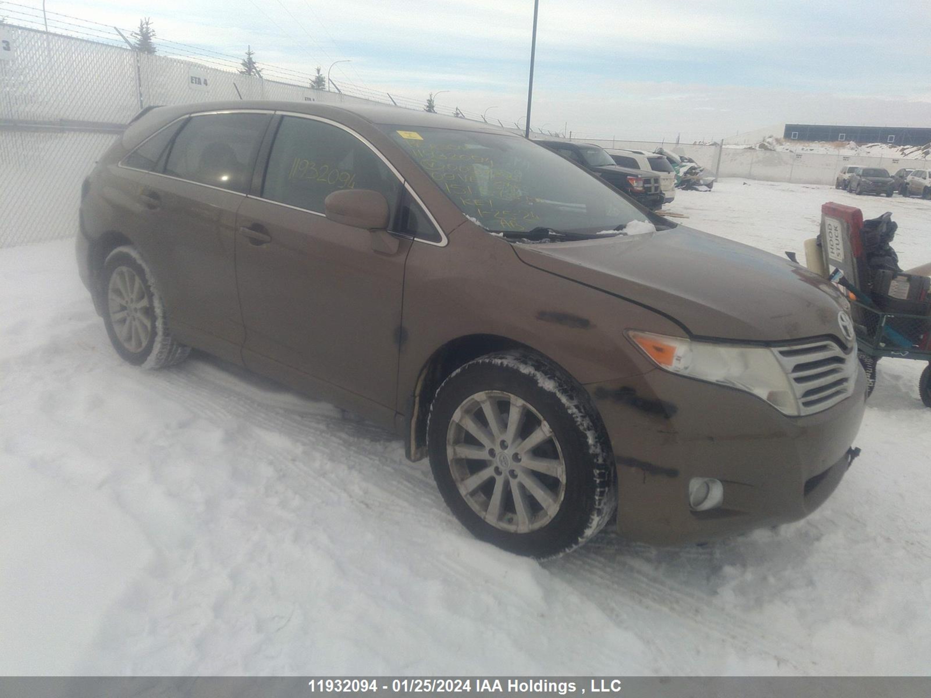 TOYOTA VENZA 2009 4t3ze11a59u003782