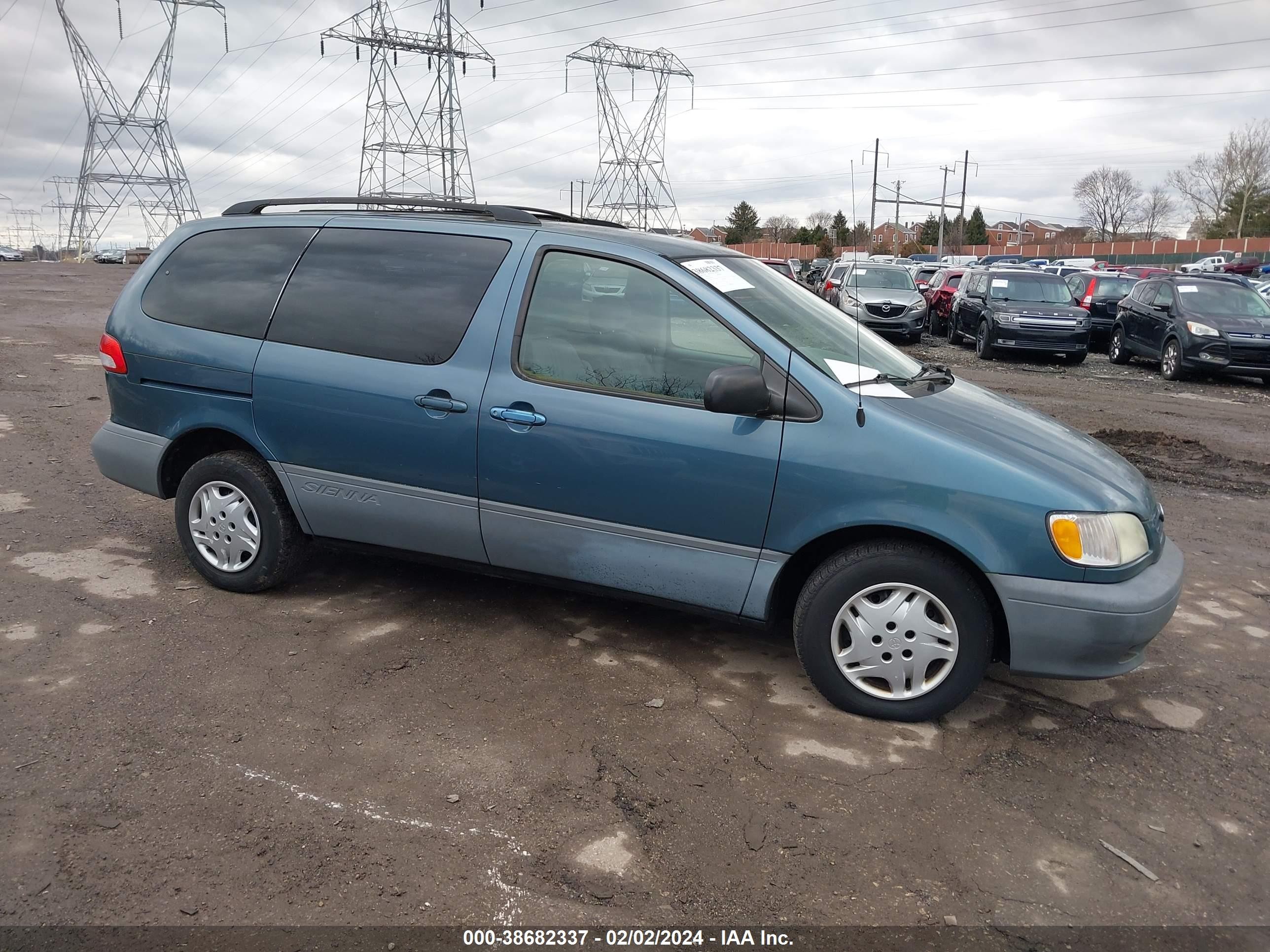 TOYOTA SIENNA 2002 4t3zf13c02u485126