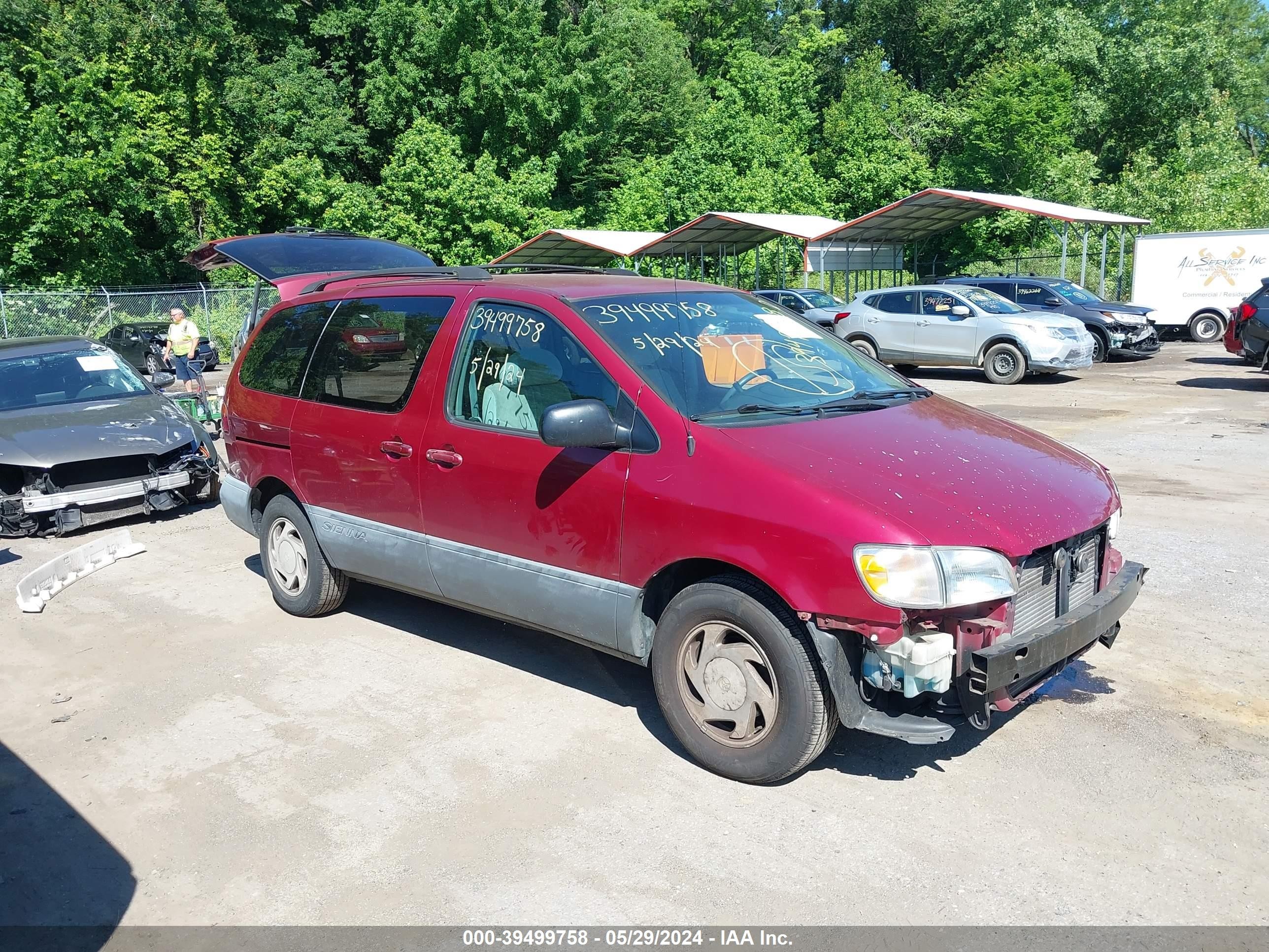 TOYOTA SIENNA 2000 4t3zf13c0yu207576