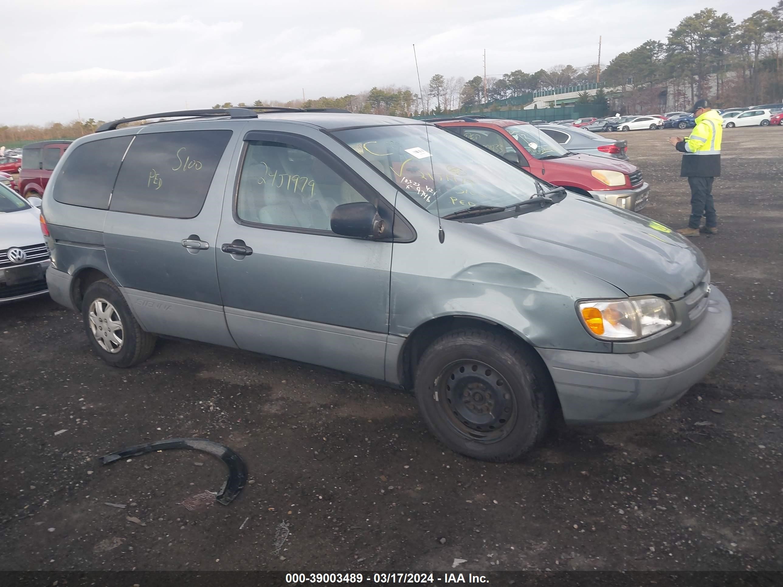 TOYOTA SIENNA 2000 4t3zf13c0yu209621