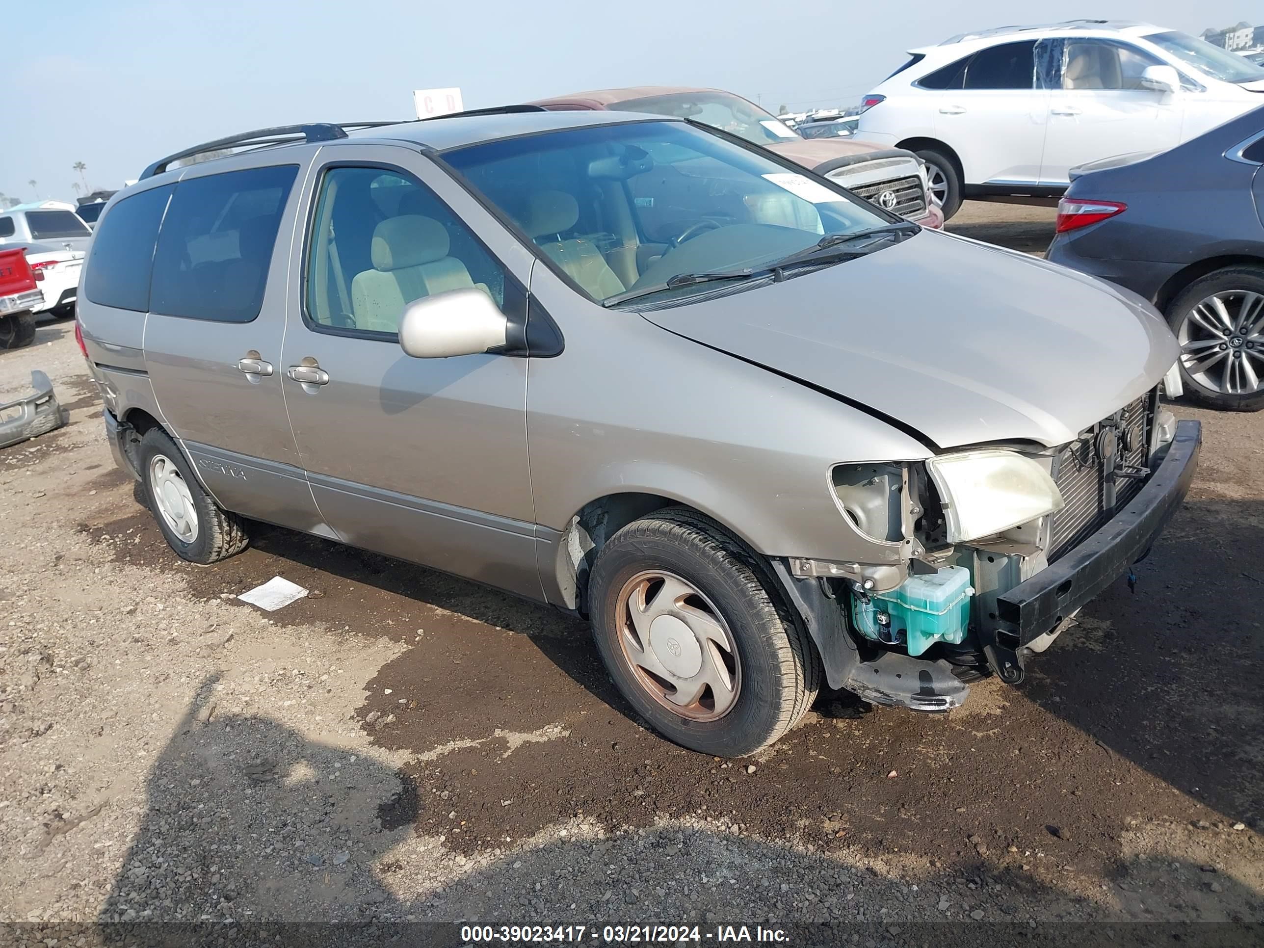 TOYOTA SIENNA 2003 4t3zf13c23u527541