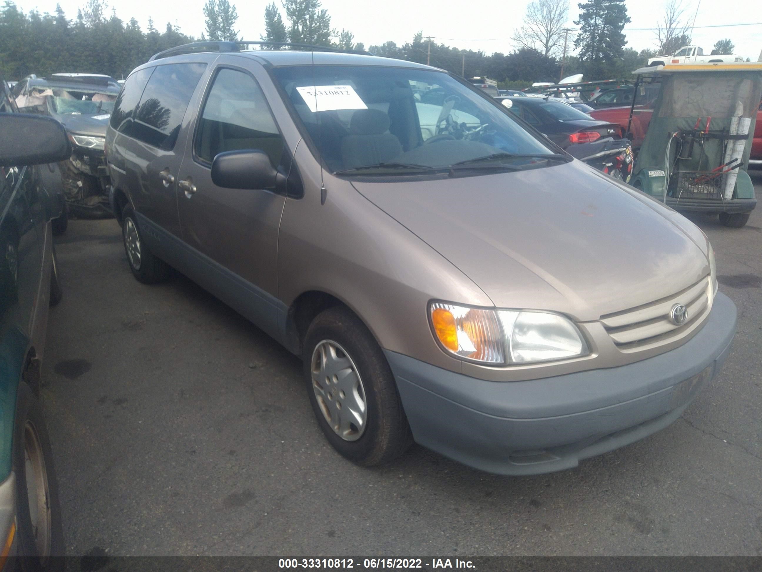 TOYOTA SIENNA 2003 4t3zf13c23u529354