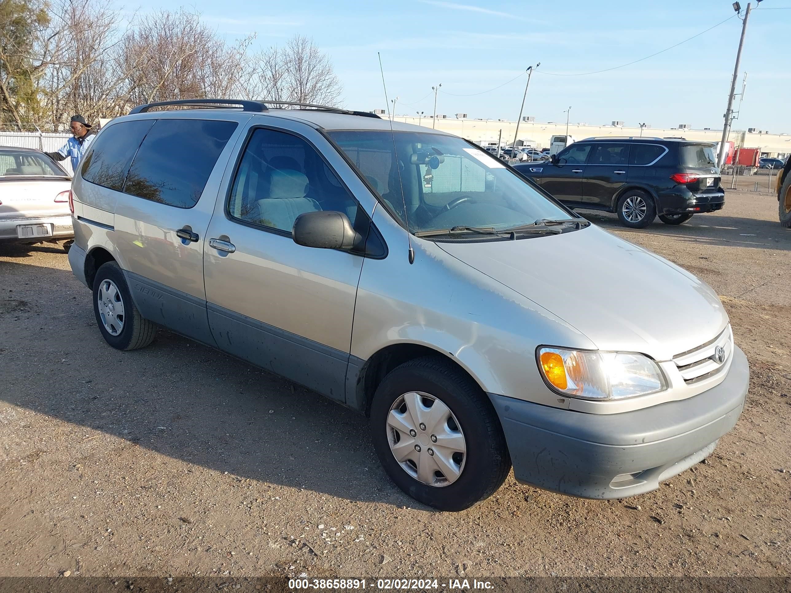 TOYOTA SIENNA 2003 4t3zf13c73u544819