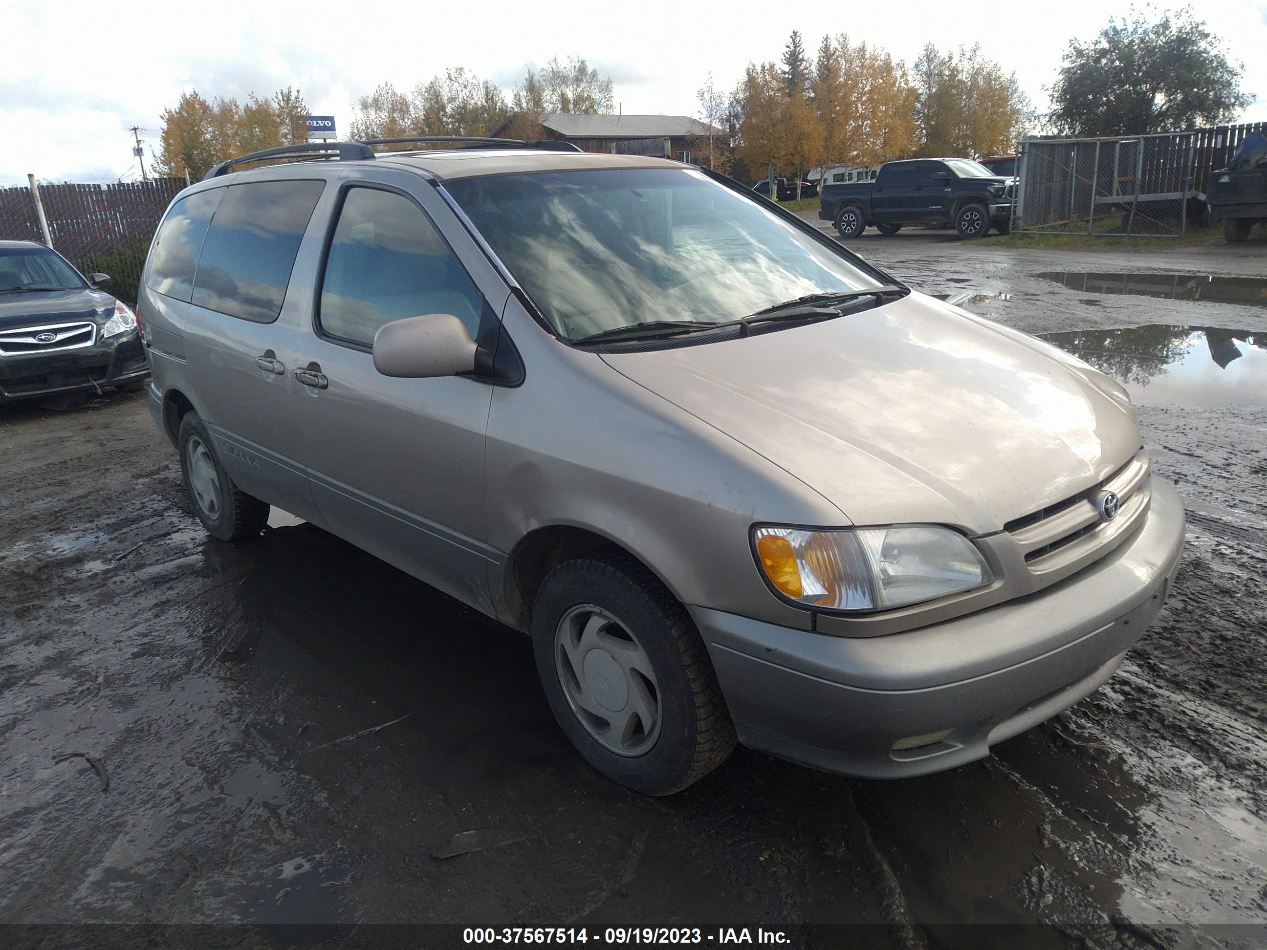 TOYOTA SIENNA 2001 4t3zf13c91u372404