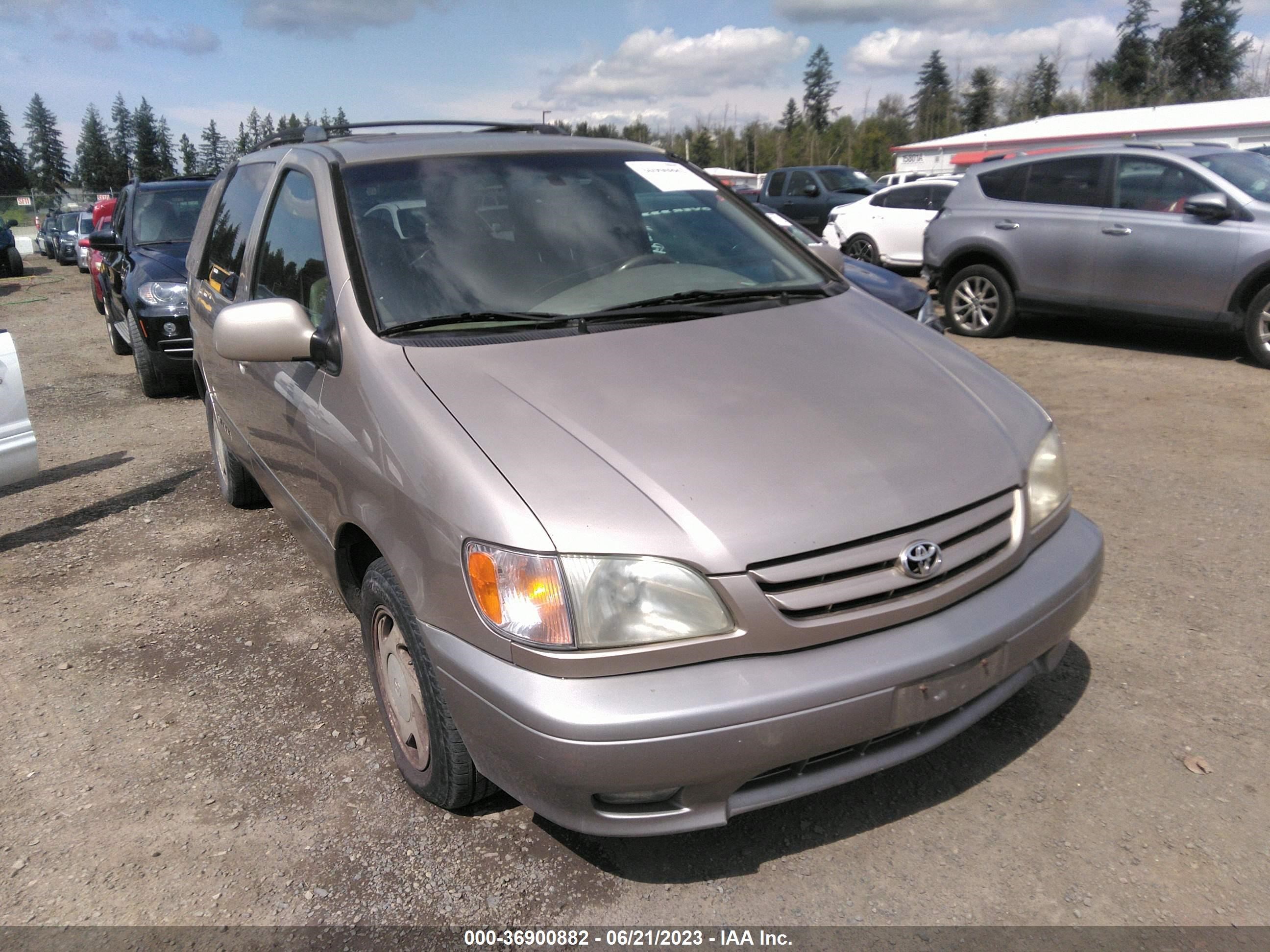 TOYOTA SIENNA 2001 4t3zf13c91u408706