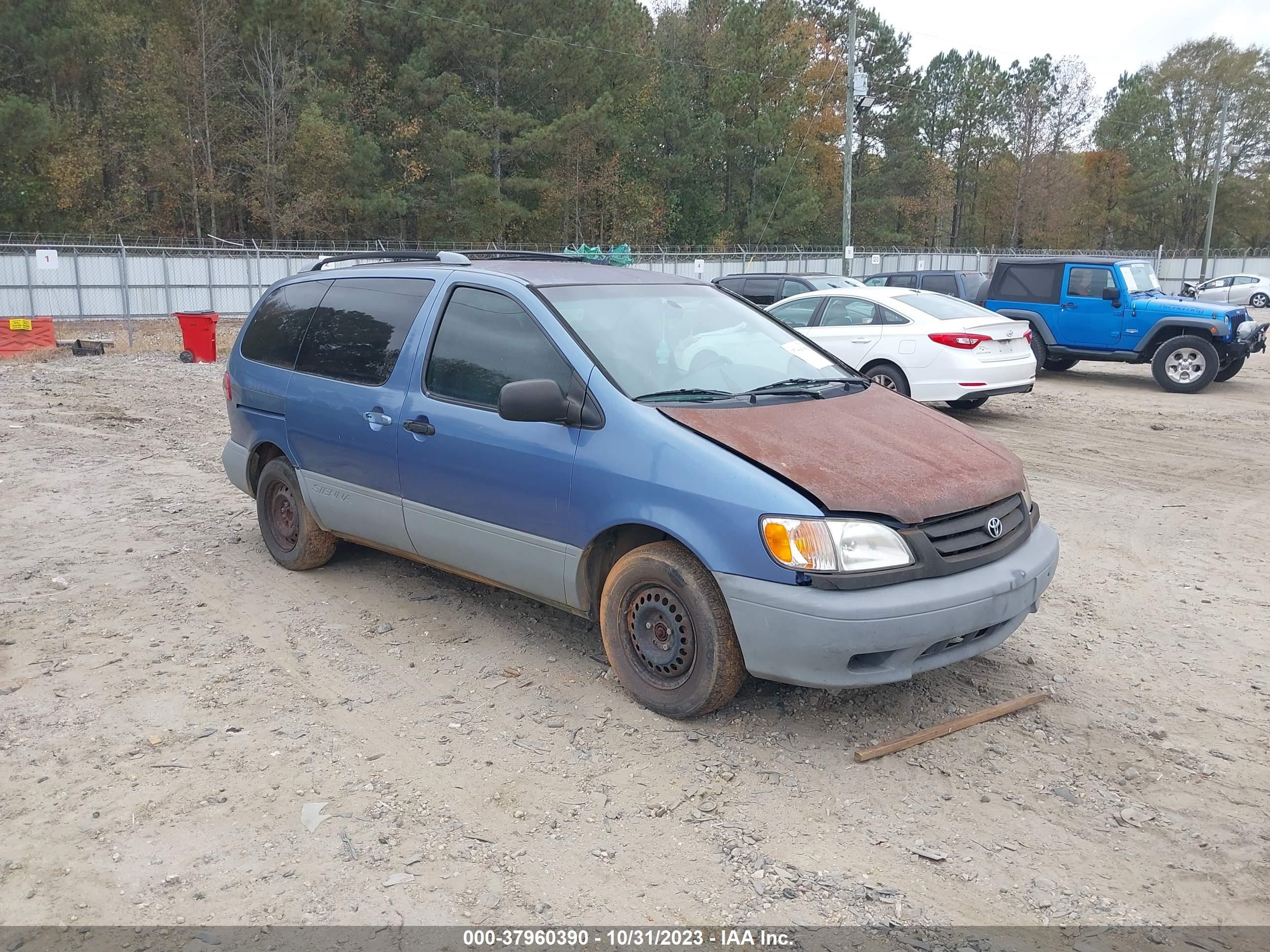 TOYOTA SIENNA 2001 4t3zf13cx1u356969