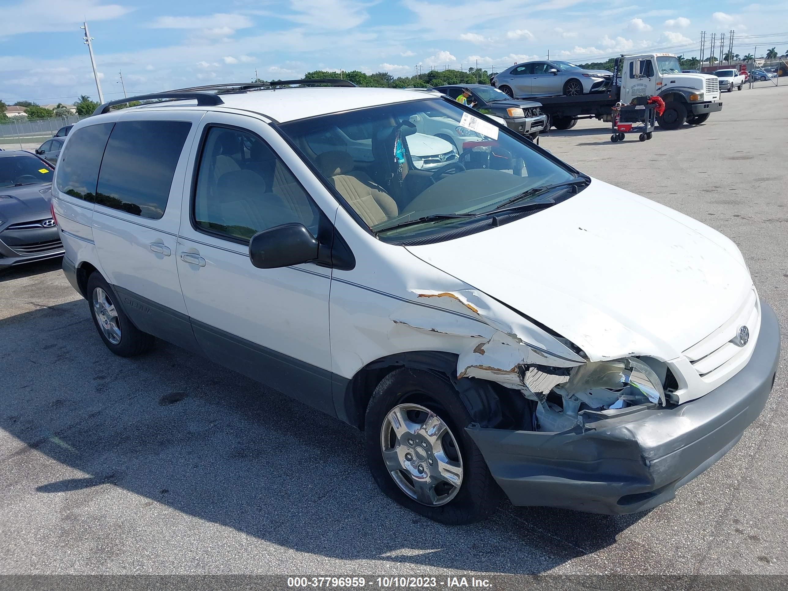 TOYOTA SIENNA 2003 4t3zf13cx3u529358