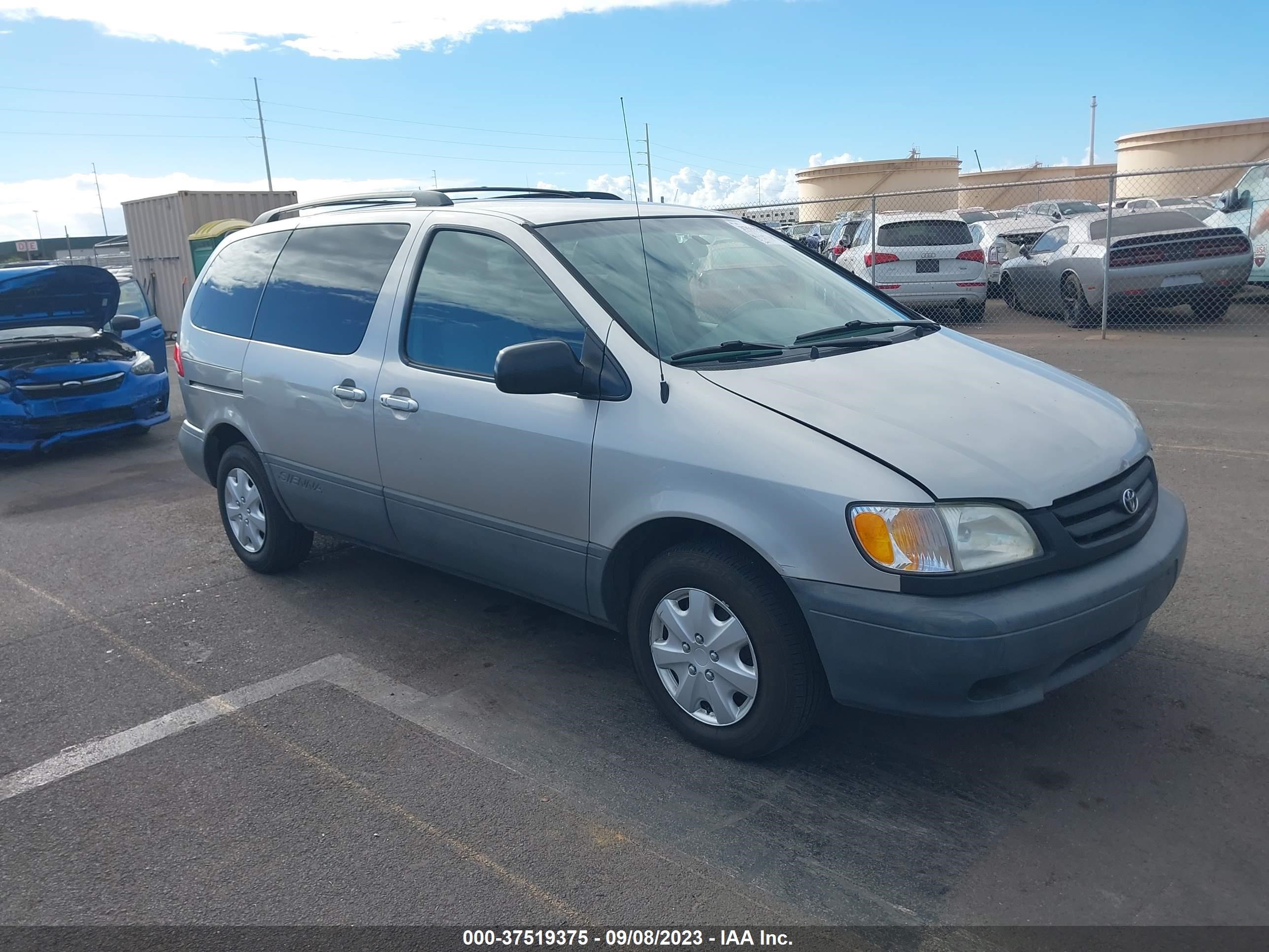 TOYOTA SIENNA 2002 4t3zf19c02u471959