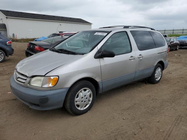 TOYOTA SIENNA CE 2002 4t3zf19c12u499317