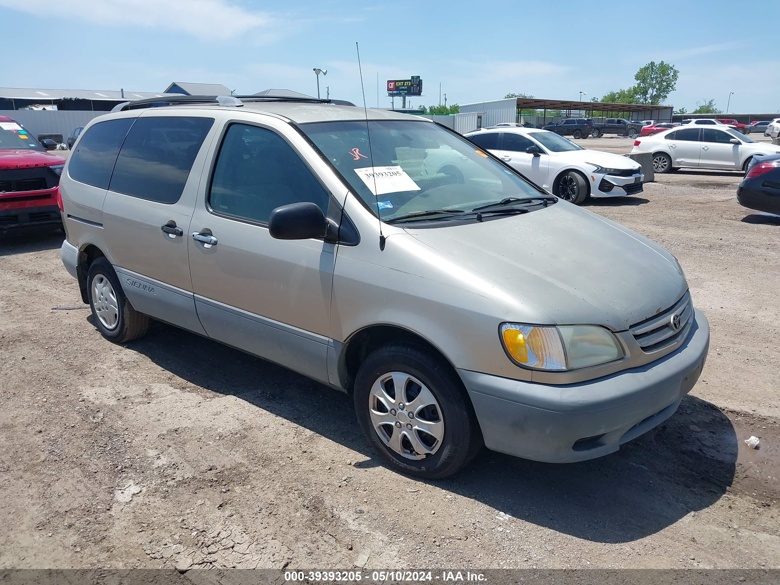 TOYOTA SIENNA 2001 4t3zf19c21u346265