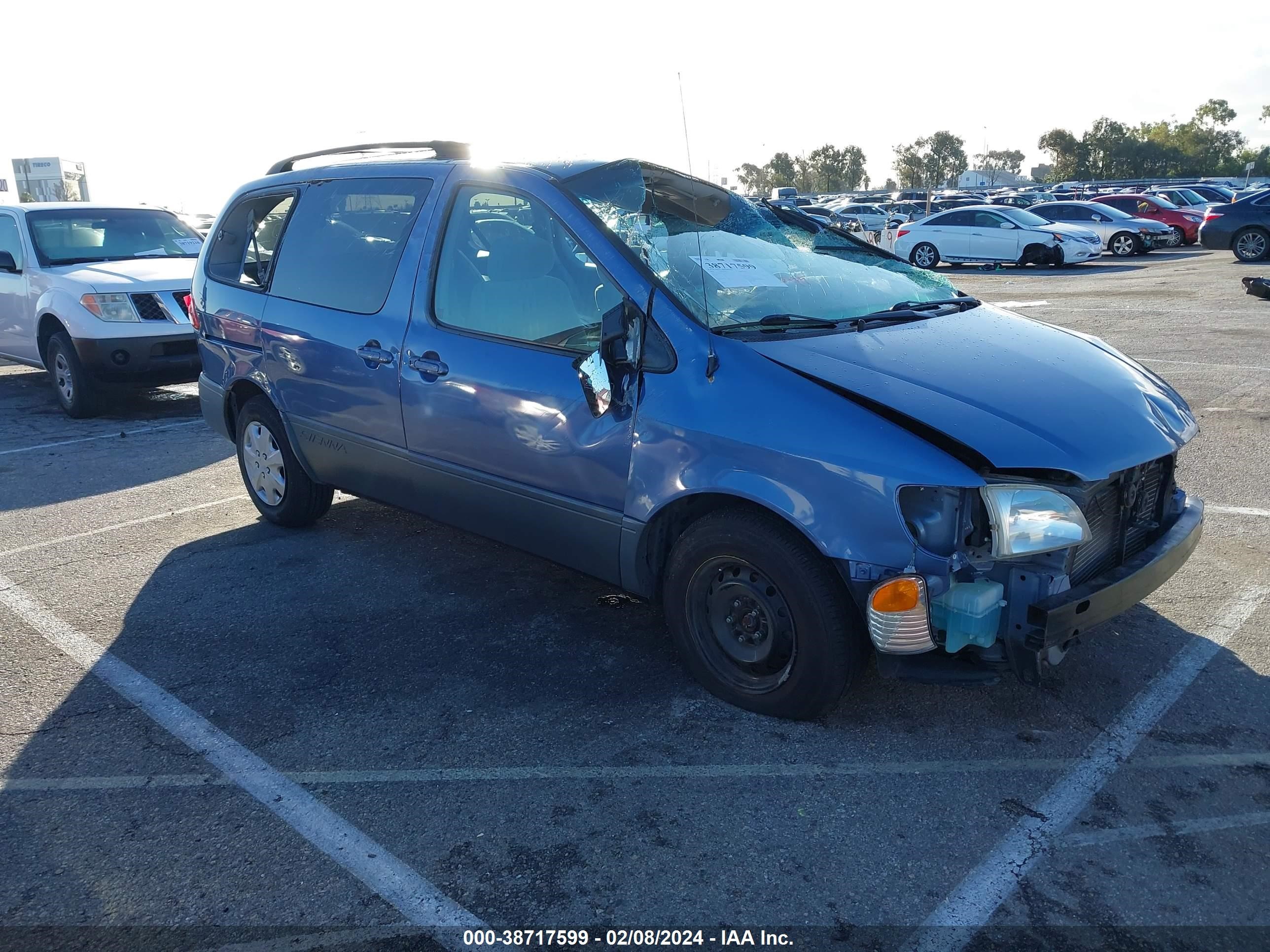 TOYOTA SIENNA 2002 4t3zf19c52u469575