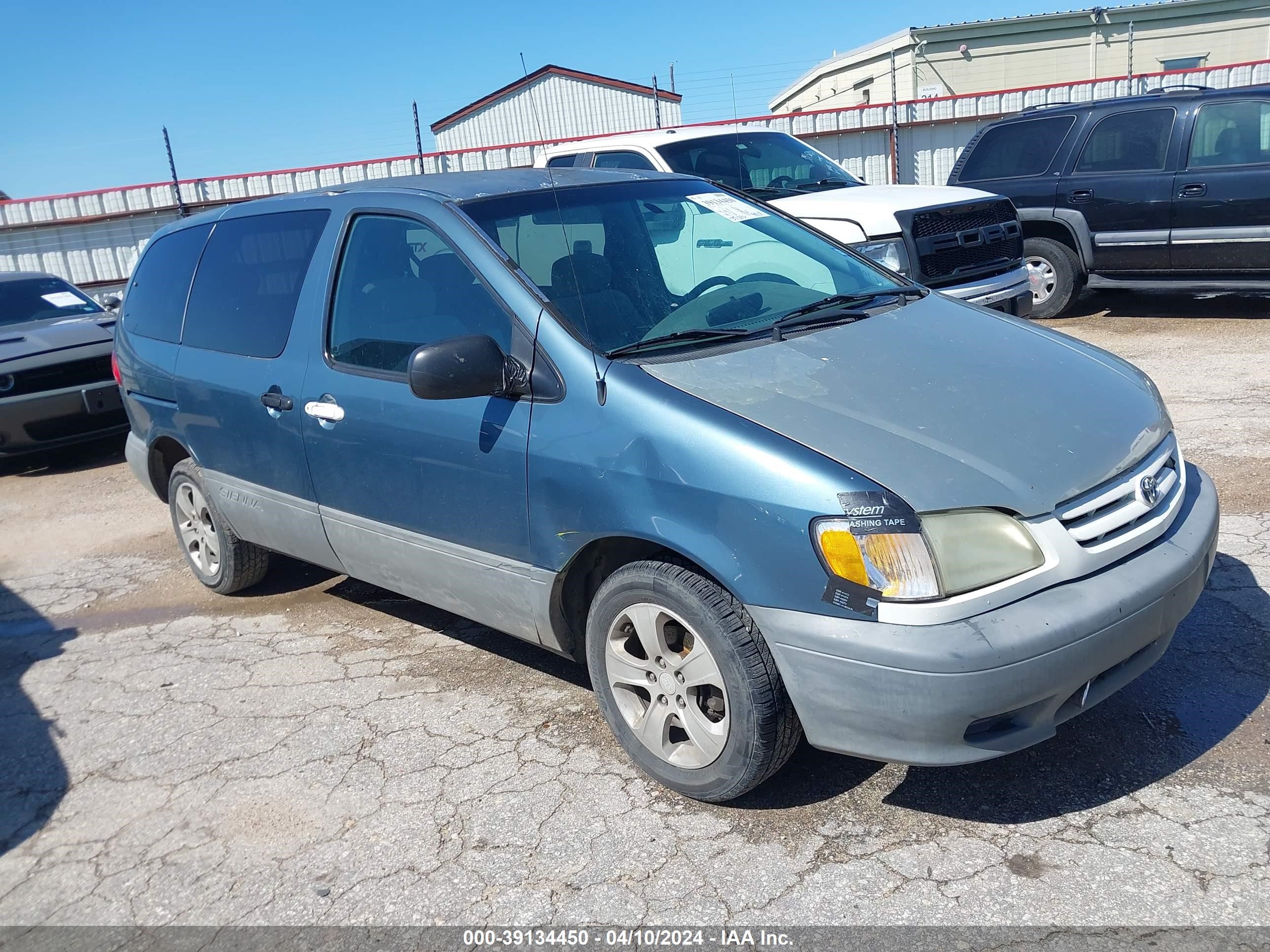 TOYOTA SIENNA 2001 4t3zf19cx1u368384