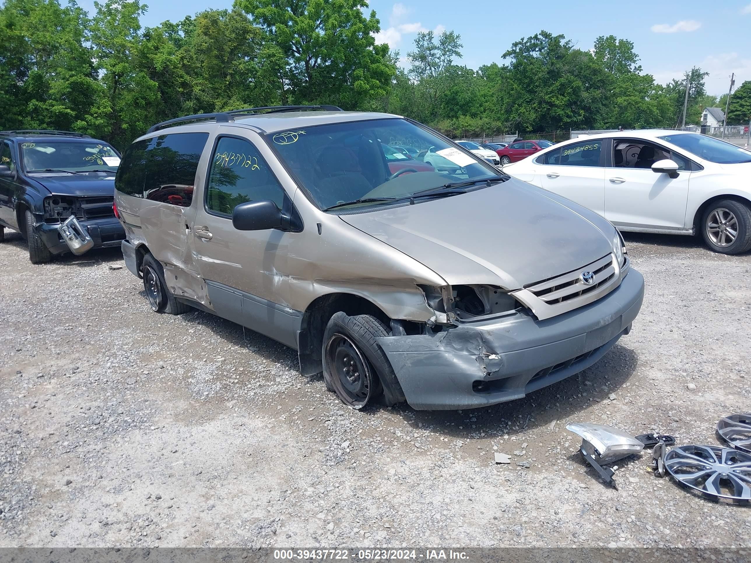 TOYOTA SIENNA 2003 4t3zf19cx3u509506