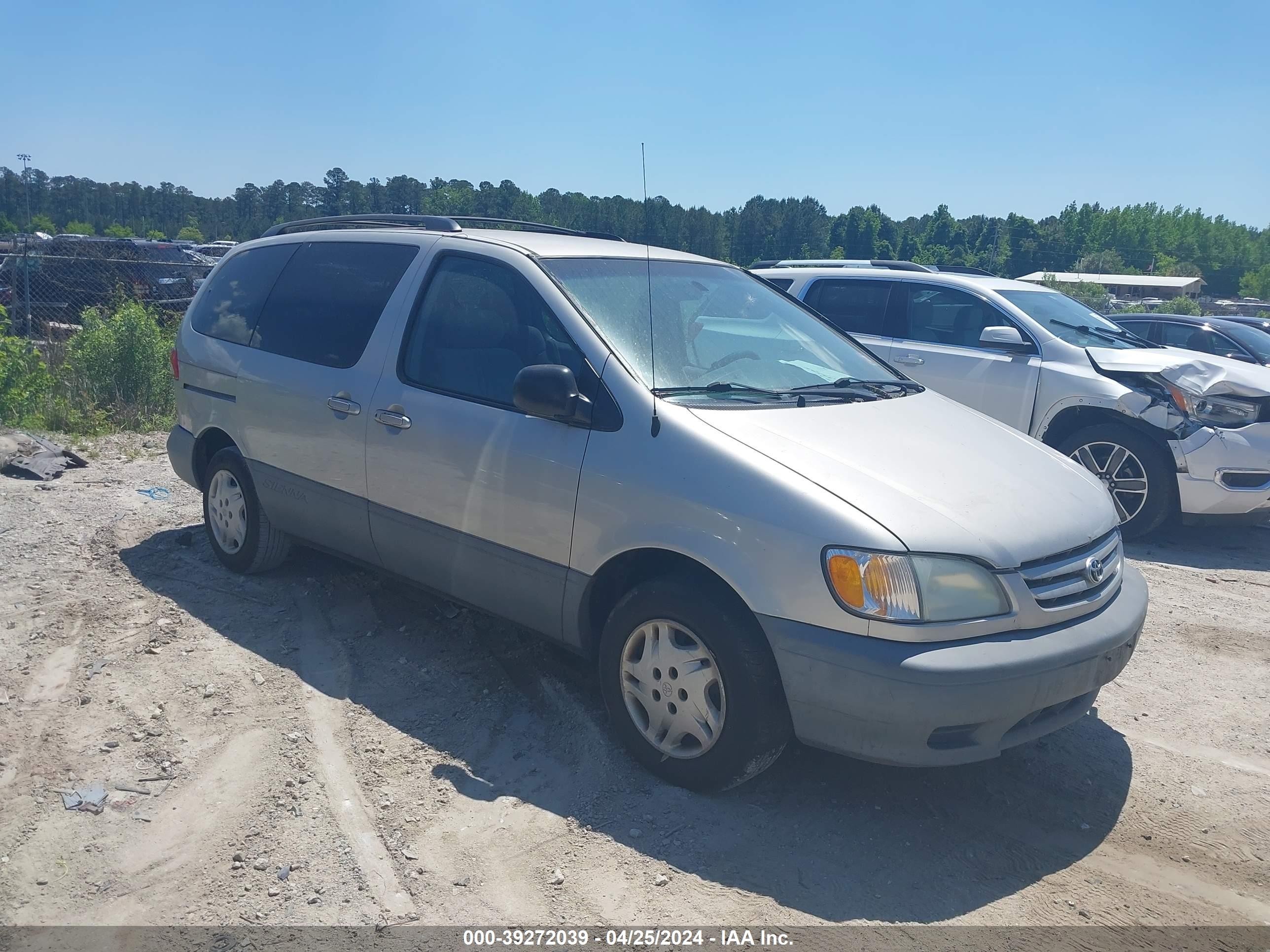 TOYOTA SIENNA 2003 4t3zf19cx3u519338