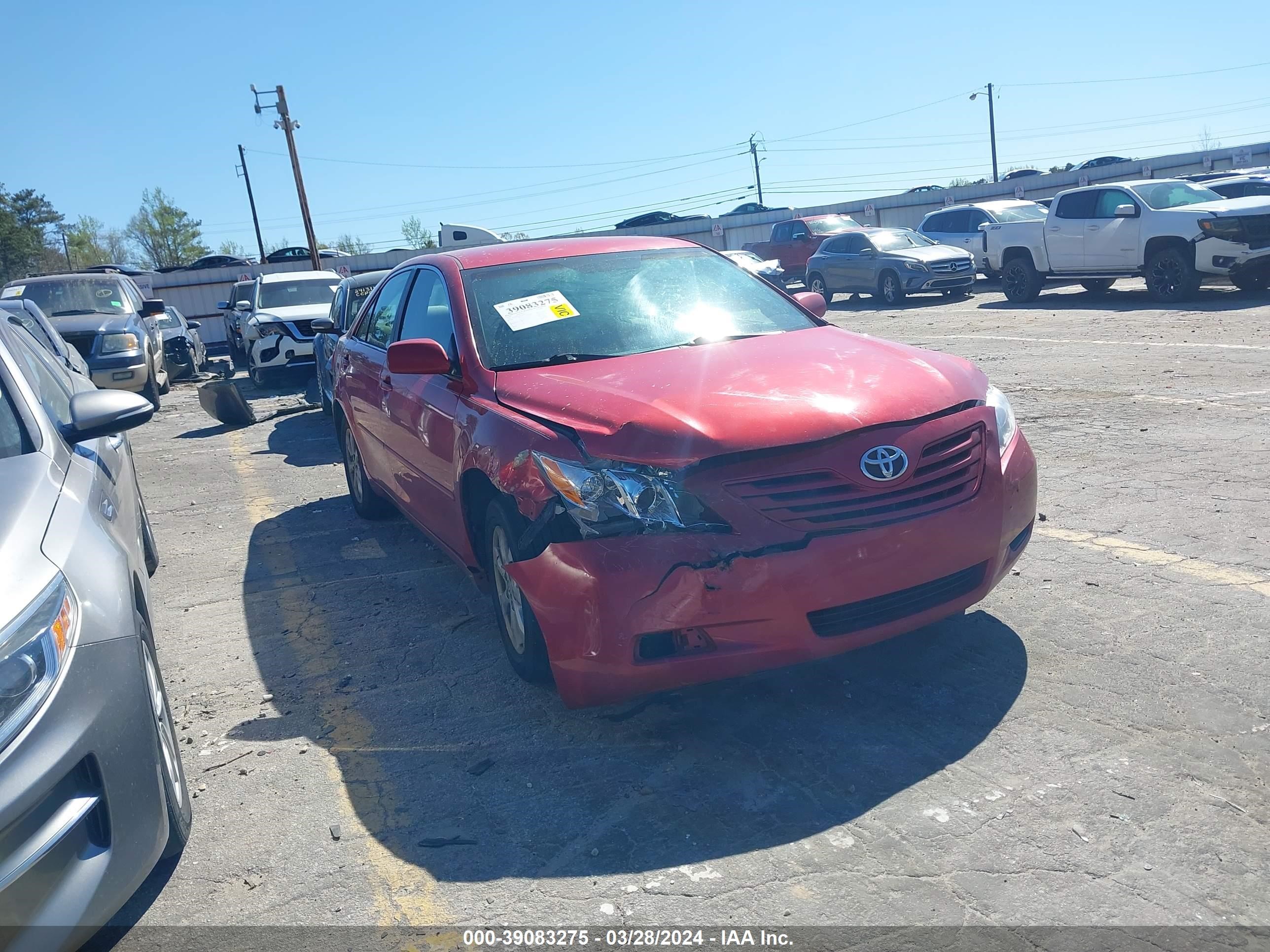 TOYOTA CAMRY 2008 4t4be46k28r030262