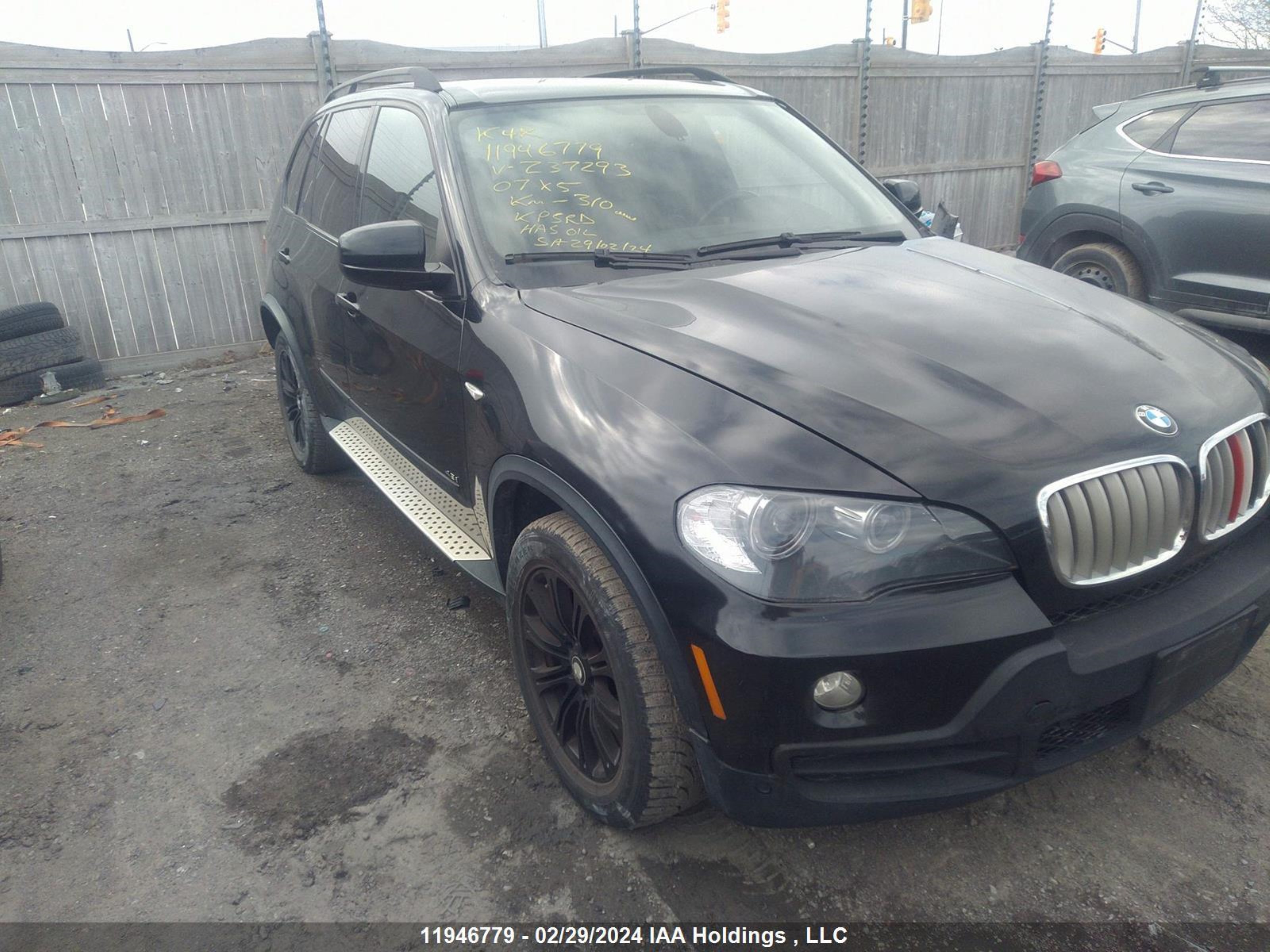 BMW X5 2007 4usfe83567lz37293