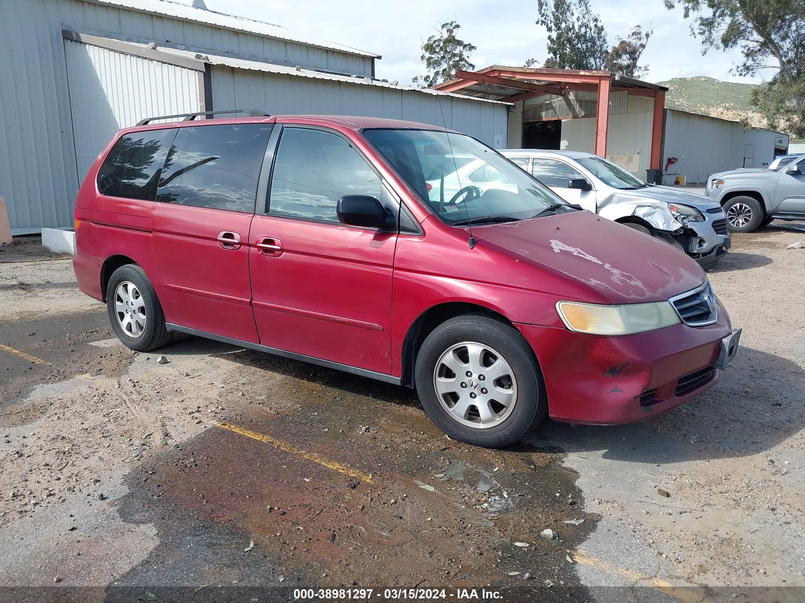 HONDA ODYSSEY 2003 5fnrl18003b004757