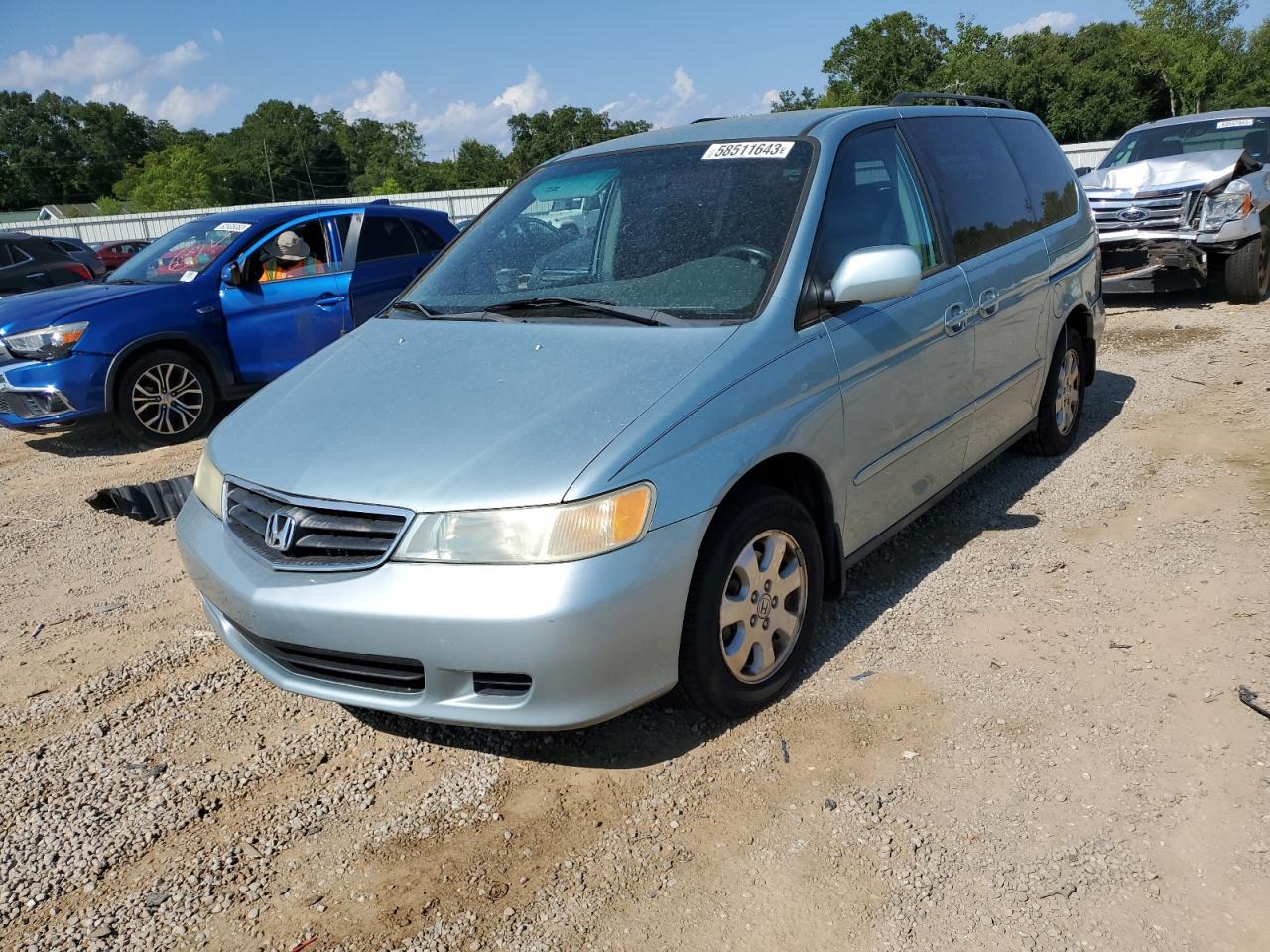 HONDA ODYSSEY 2004 5fnrl18014b065245