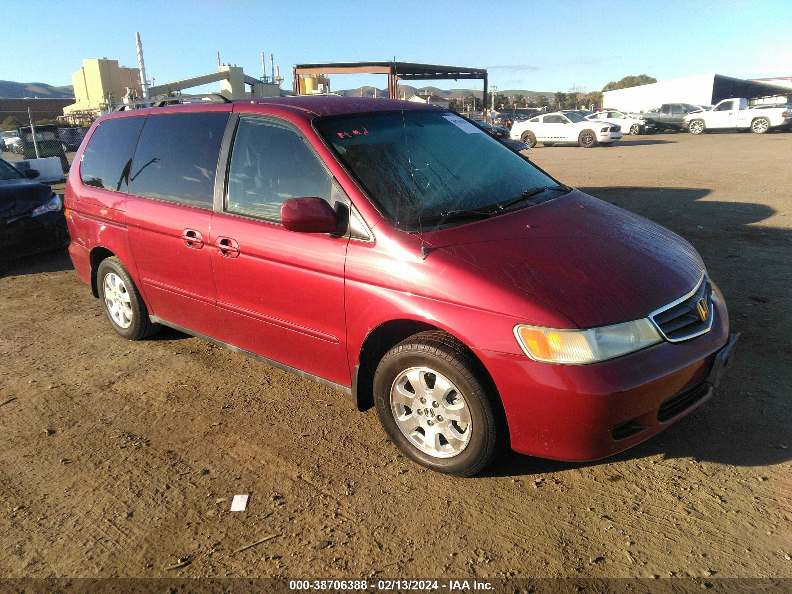 HONDA ODYSSEY 2002 5fnrl18022b022708