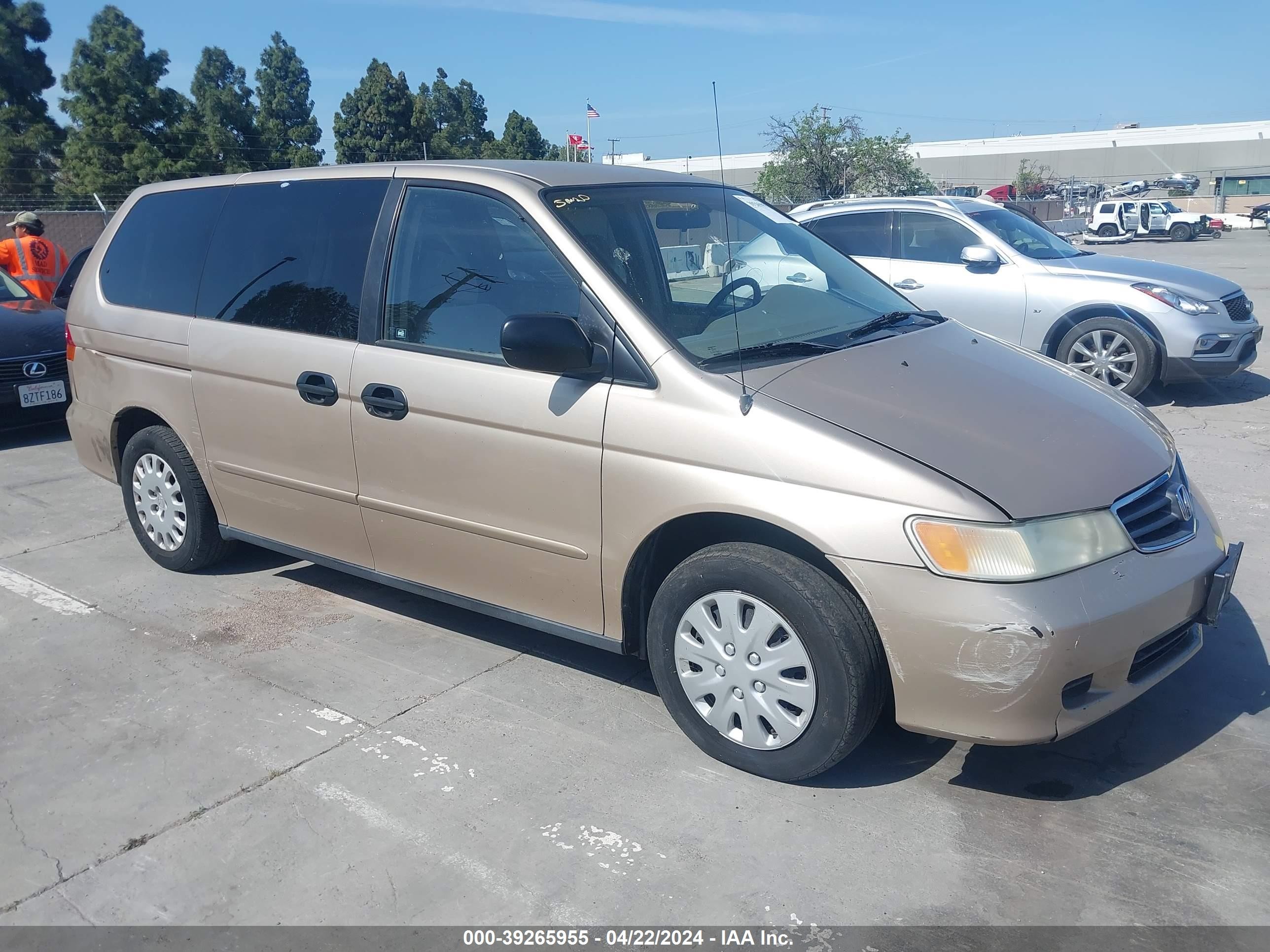 HONDA ODYSSEY 2002 5fnrl18542b007655