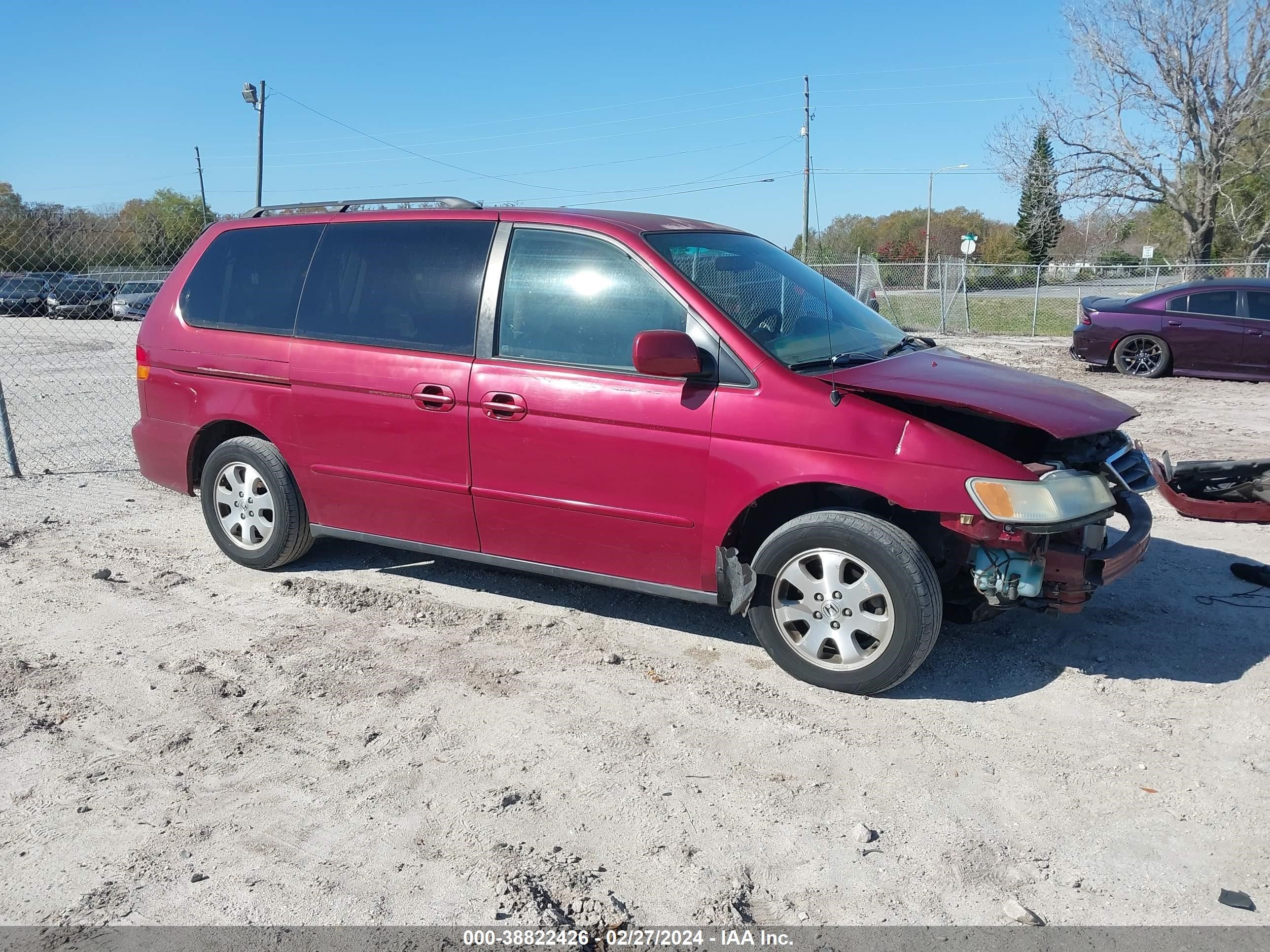 HONDA ODYSSEY 2004 5fnrl18604b067136