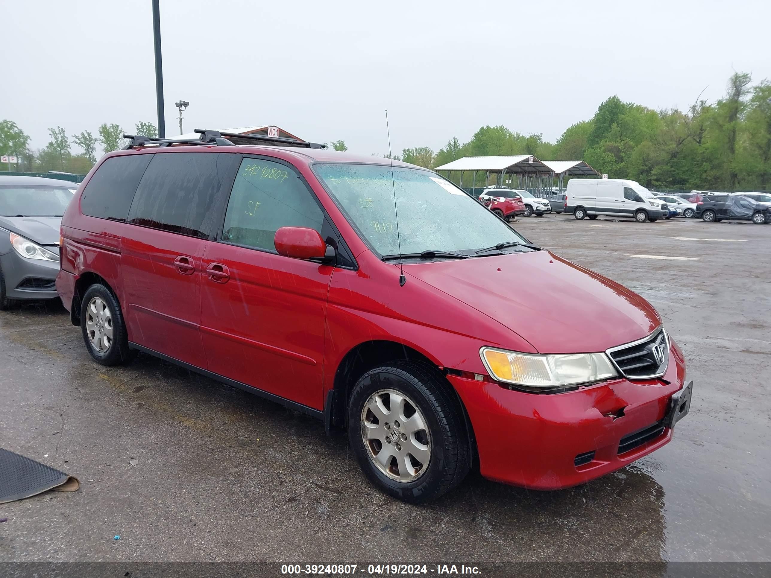 HONDA ODYSSEY 2004 5fnrl186x4b052028