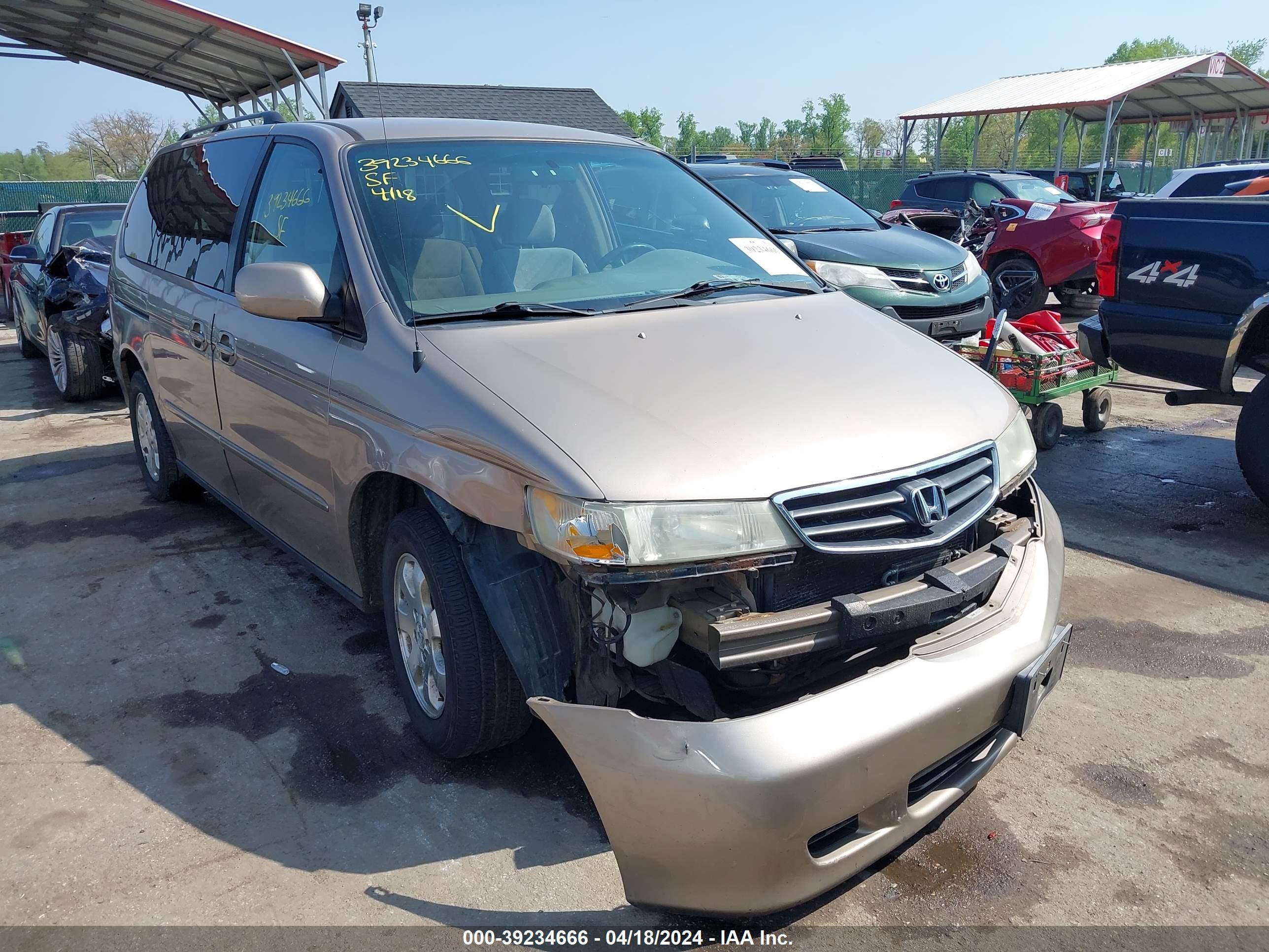 HONDA ODYSSEY 2004 5fnrl18874b093394