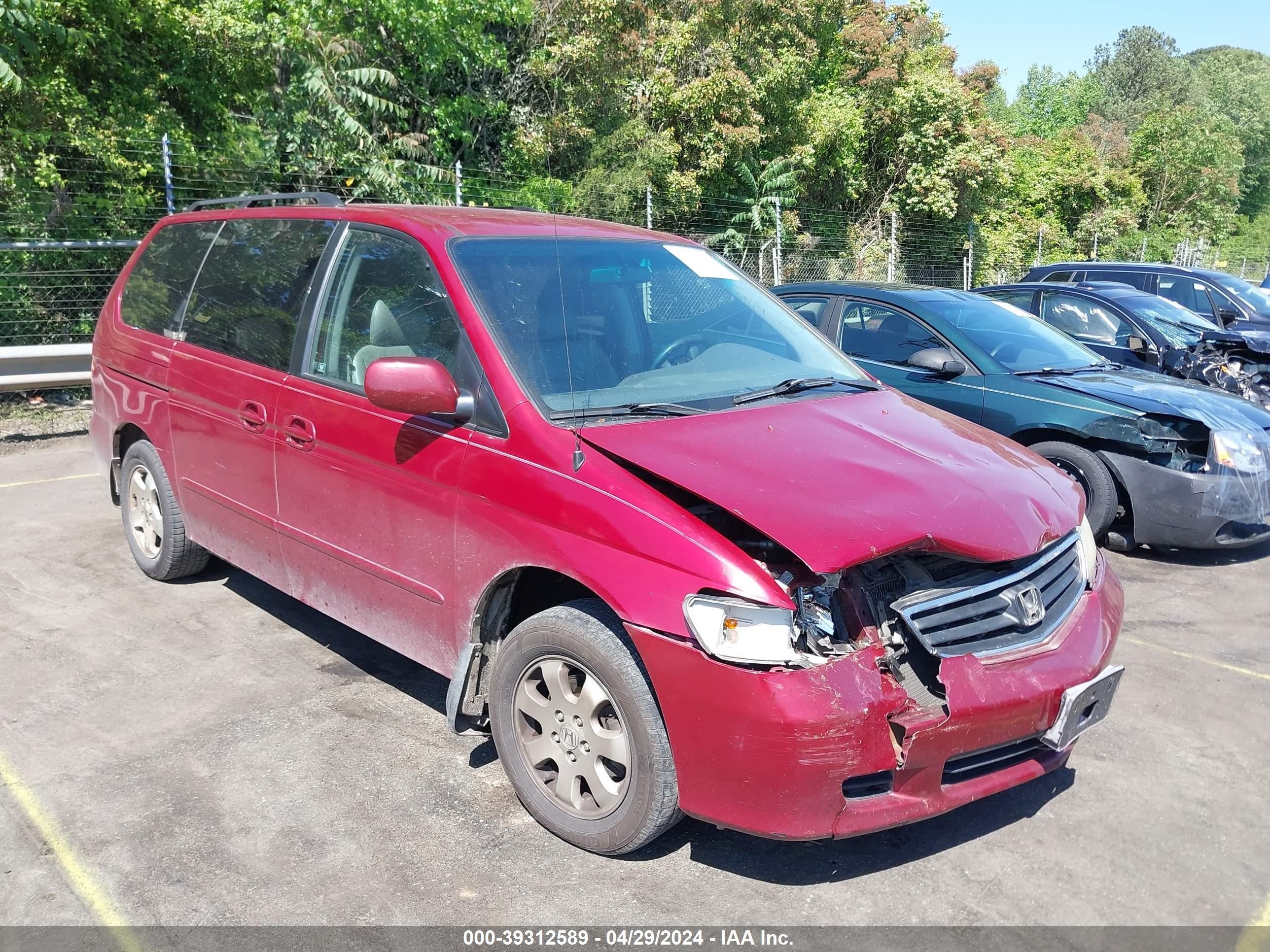 HONDA ODYSSEY 2003 5fnrl18903b095186