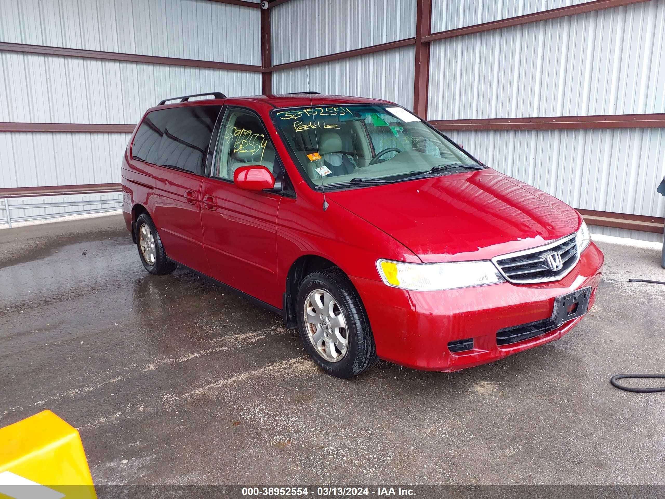 HONDA ODYSSEY 2004 5fnrl18914b039503