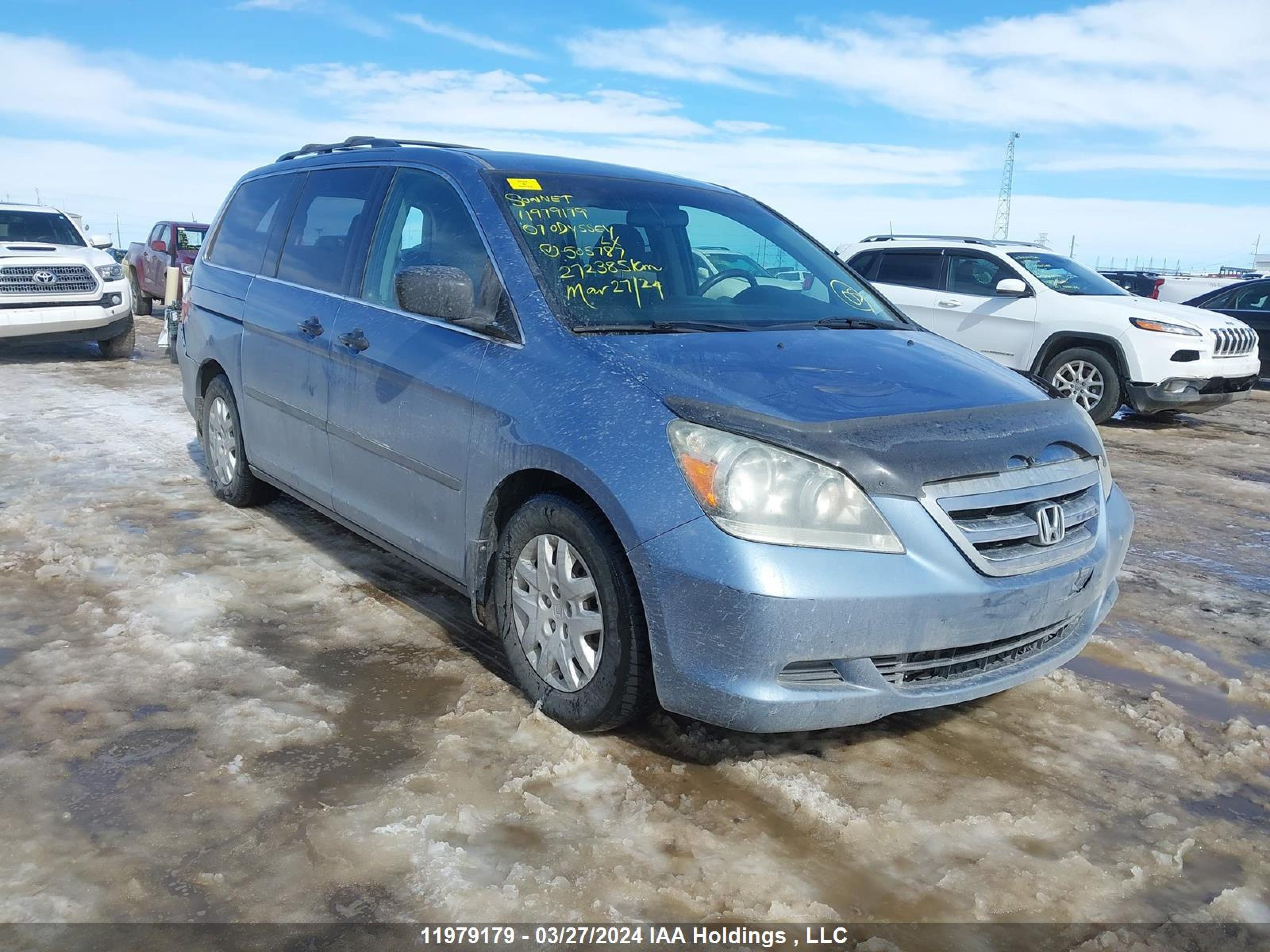 HONDA ODYSSEY 2007 5fnrl38217b505787