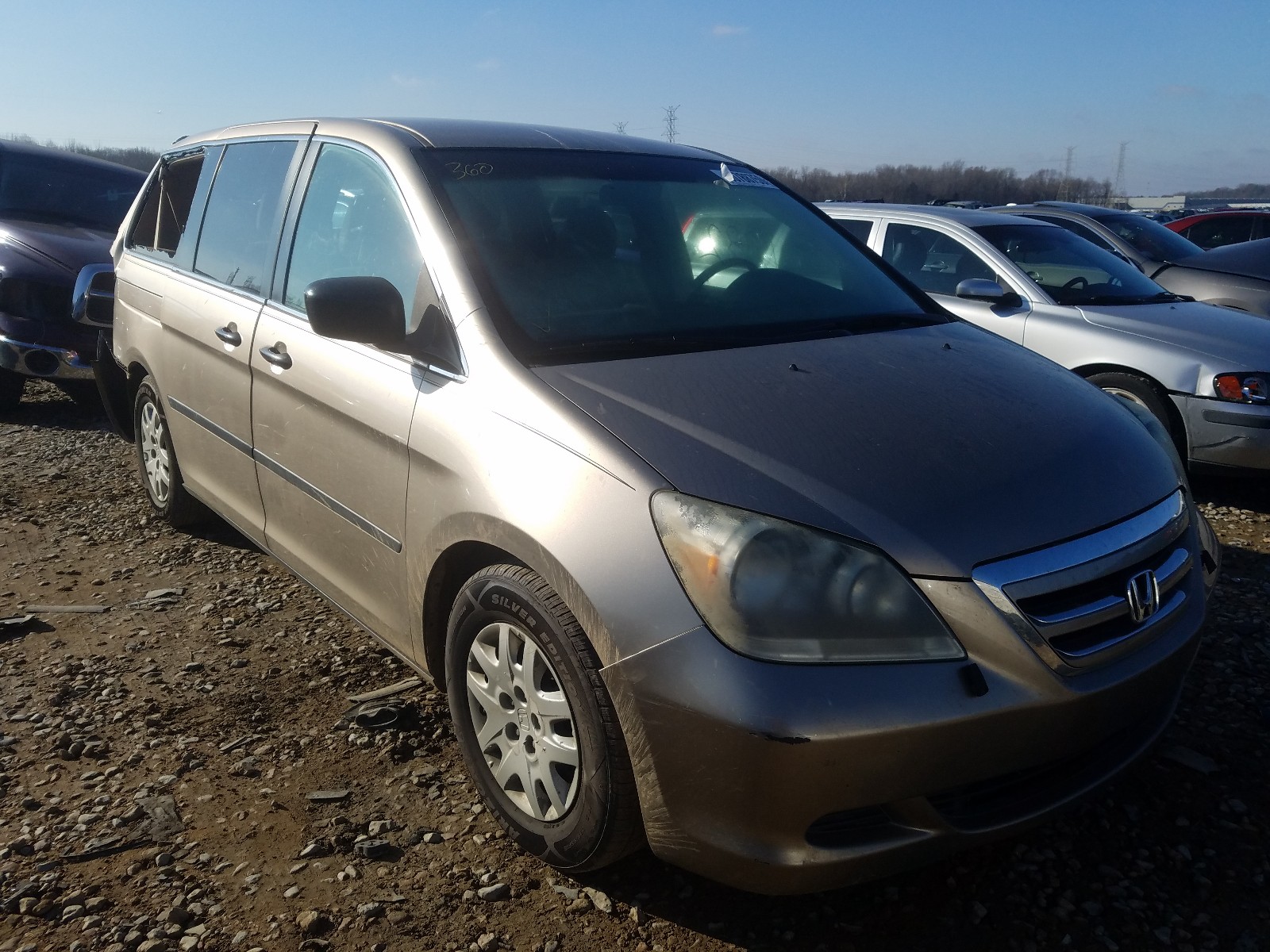 HONDA ODYSSEY LX 2007 5fnrl38227b080404