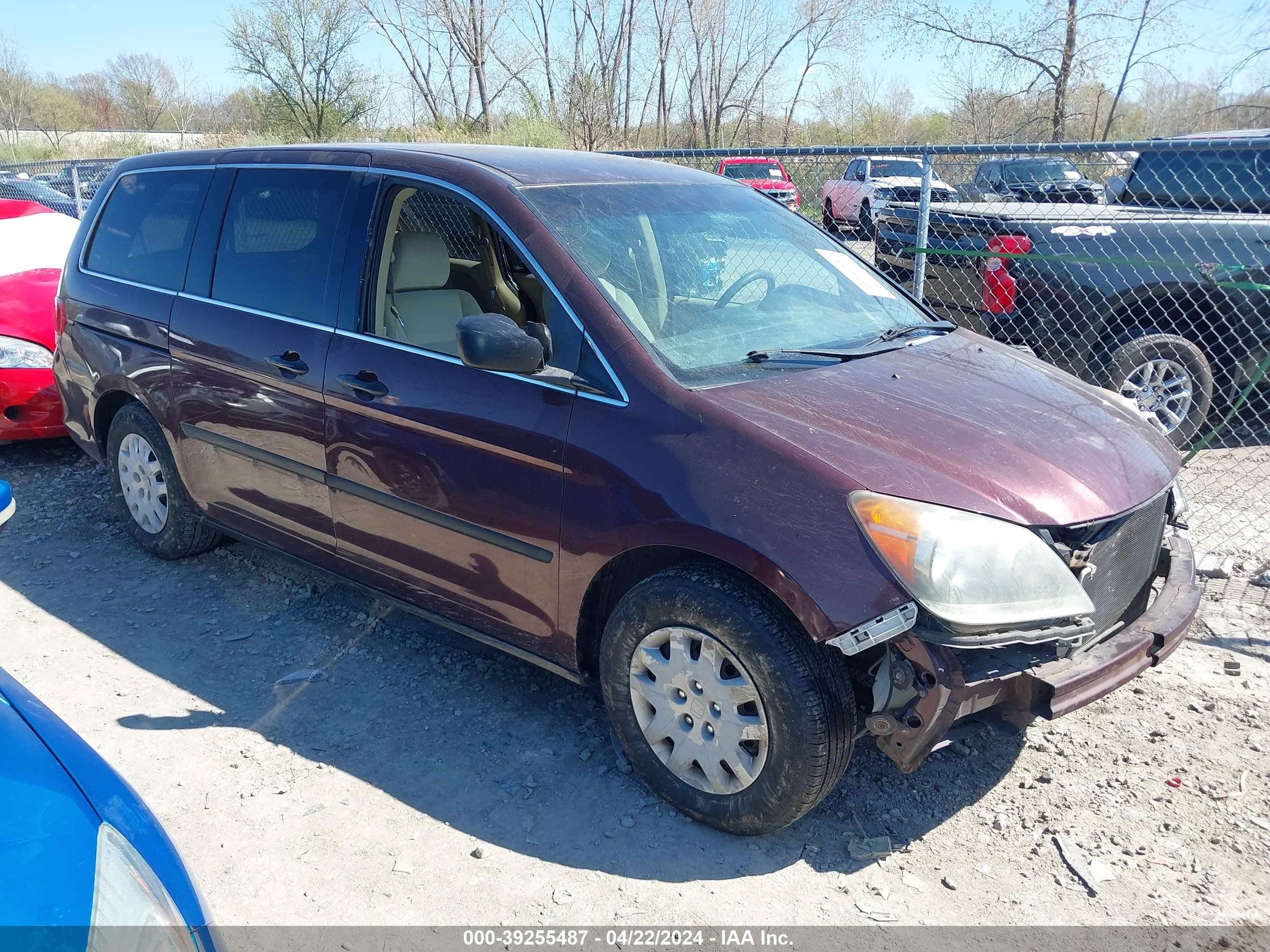 HONDA ODYSSEY 2009 5fnrl38229b002188