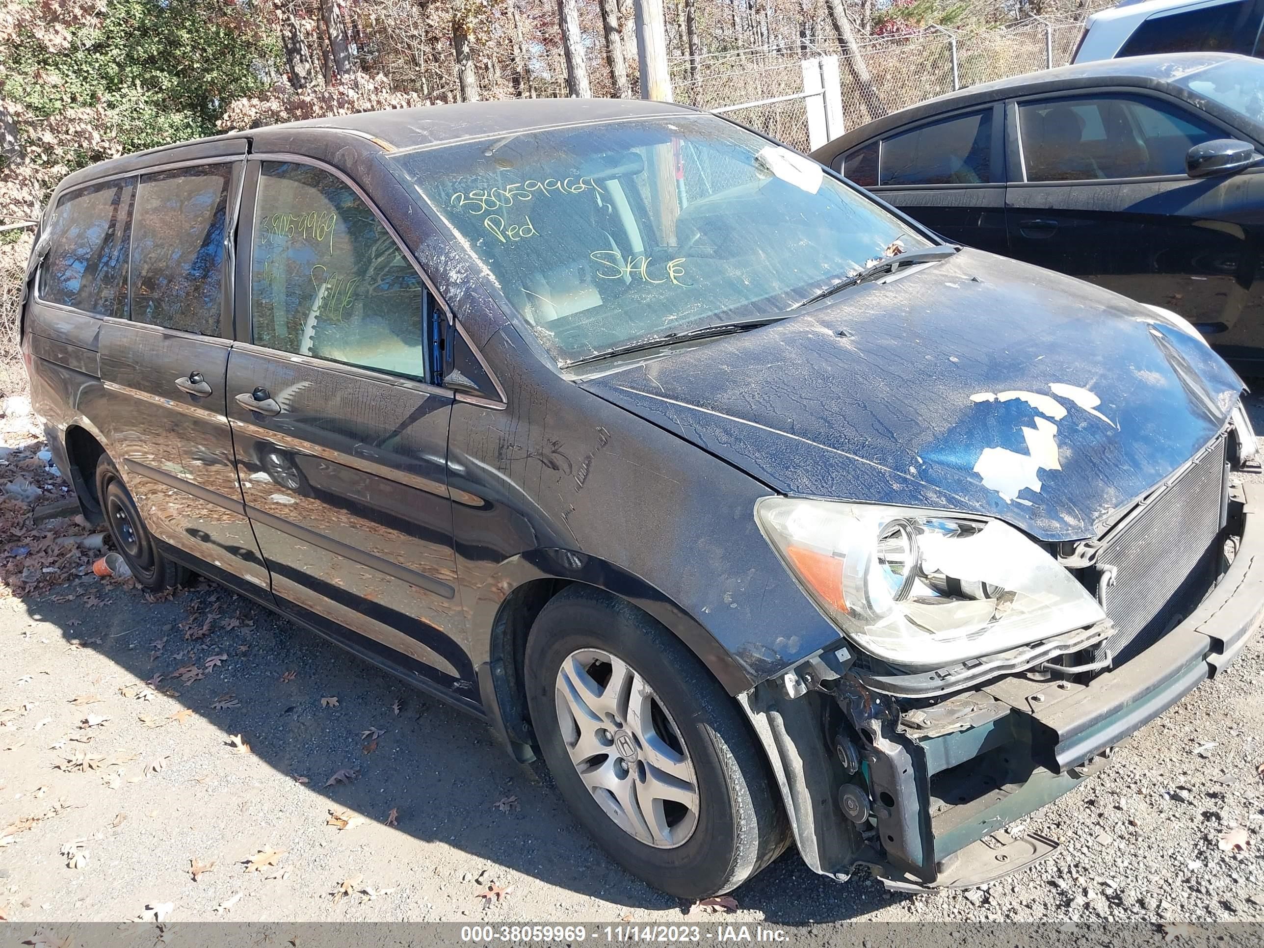 HONDA ODYSSEY 2006 5fnrl38246b118097