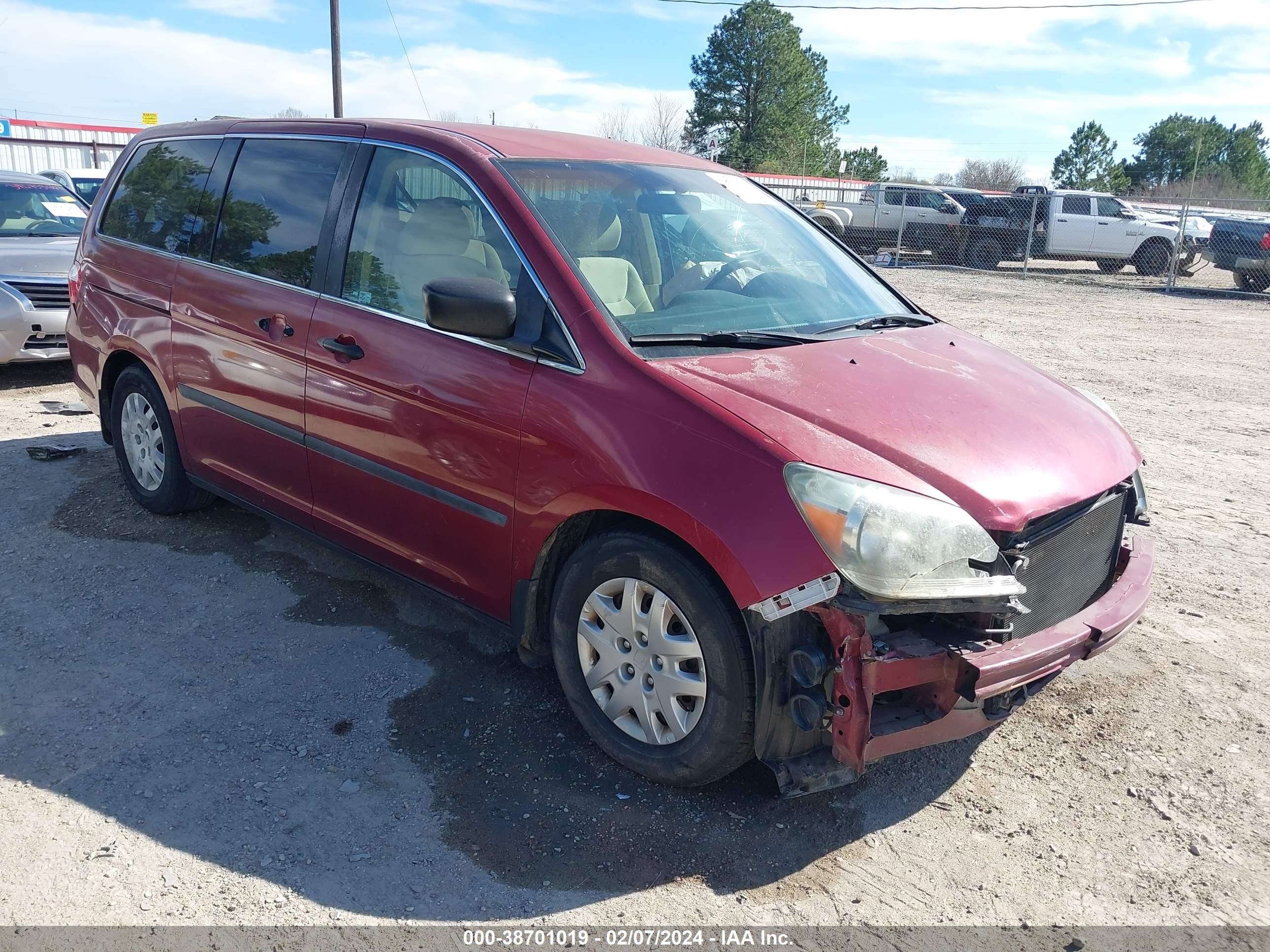 HONDA ODYSSEY 2006 5fnrl38246b128340