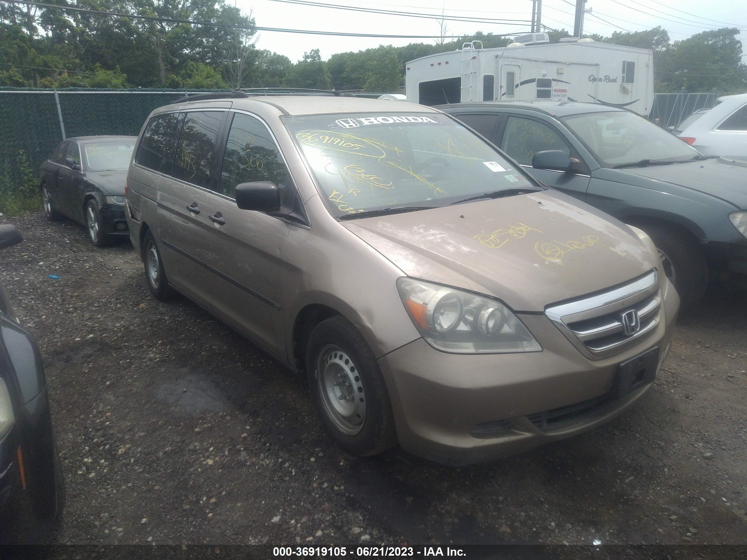 HONDA ODYSSEY 2007 5fnrl38247b096510