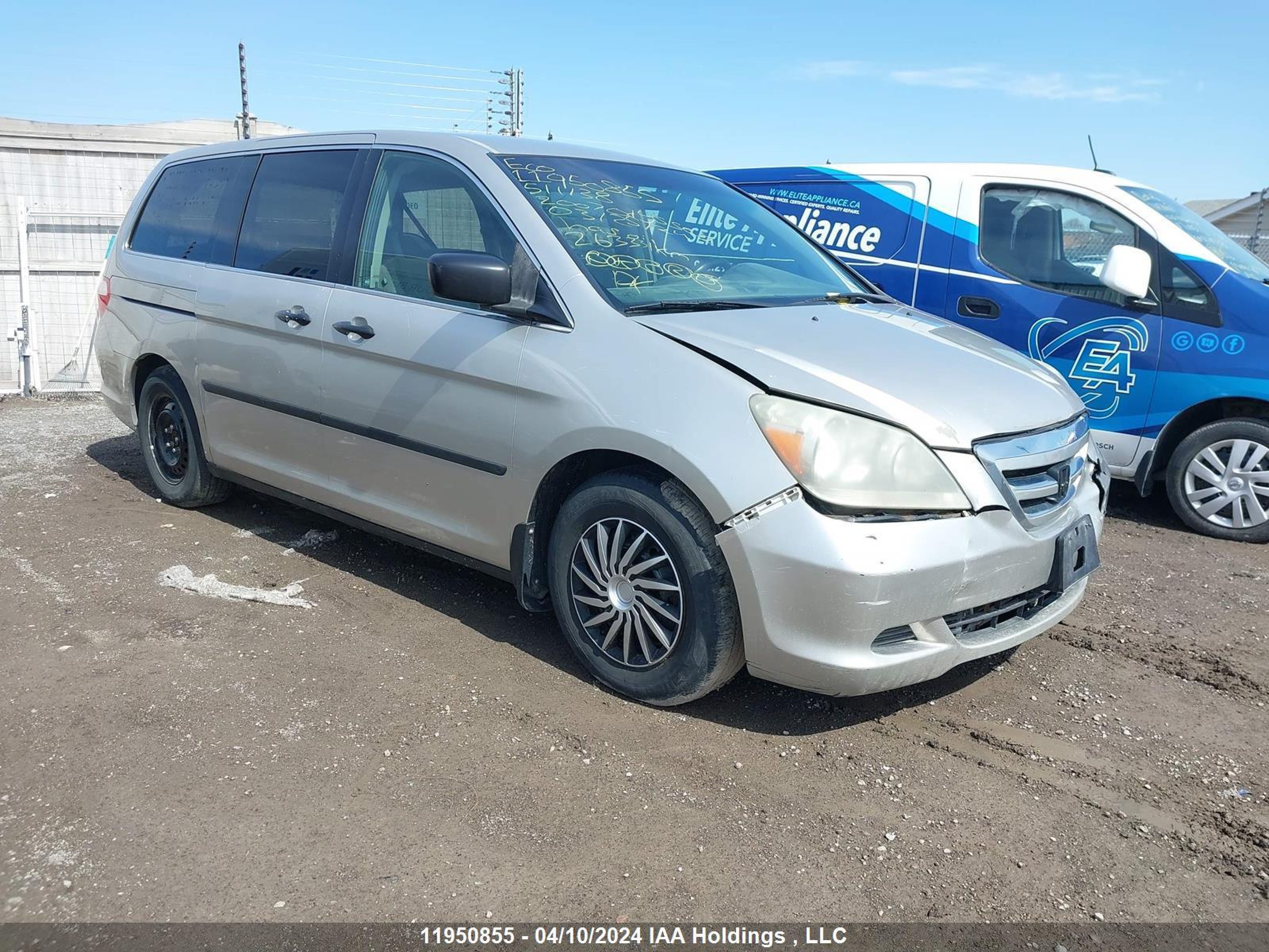 HONDA ODYSSEY 2007 5fnrl38257b511138