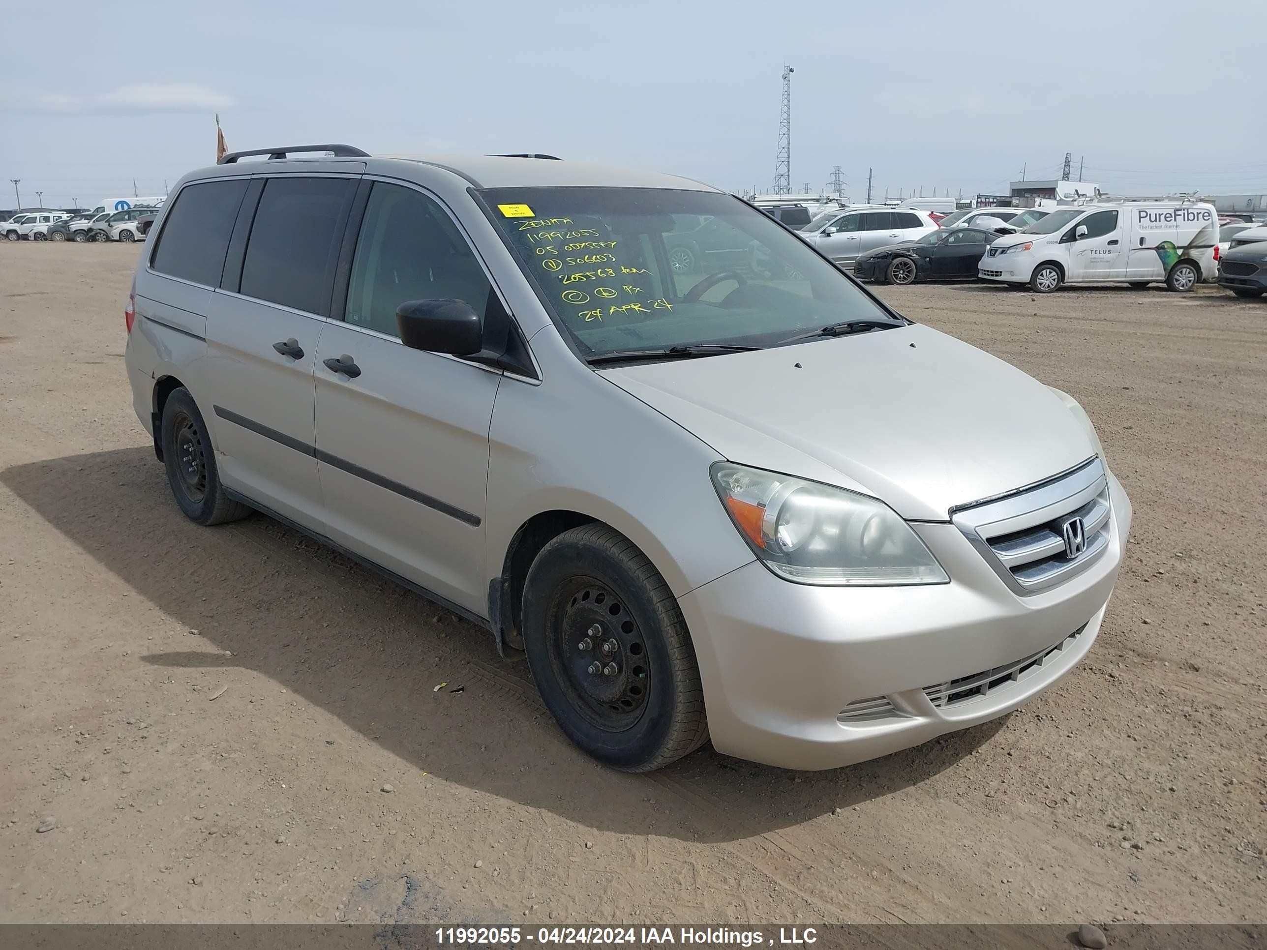 HONDA ODYSSEY 2005 5fnrl38275b506603