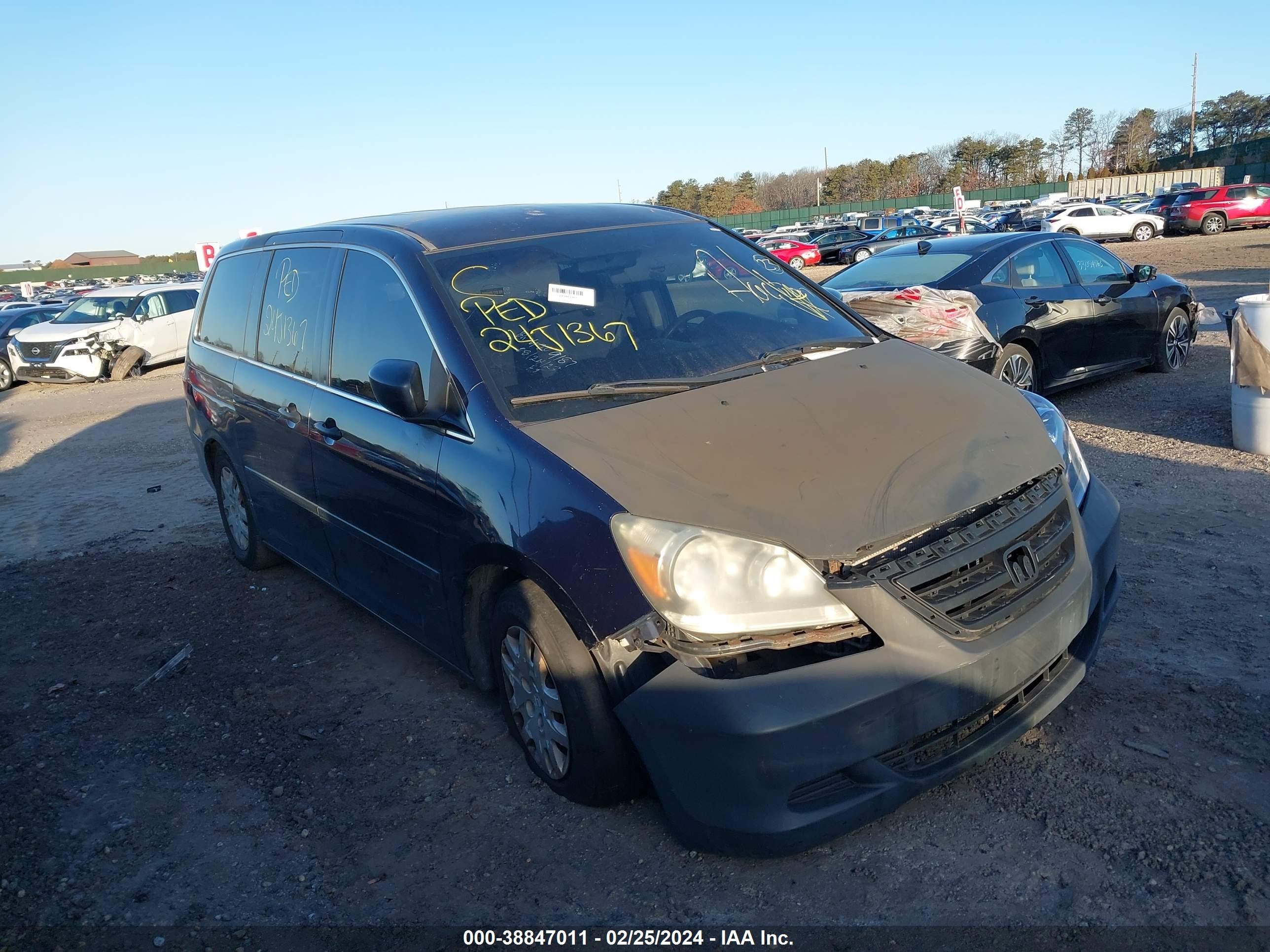 HONDA ODYSSEY 2007 5fnrl38287b075353