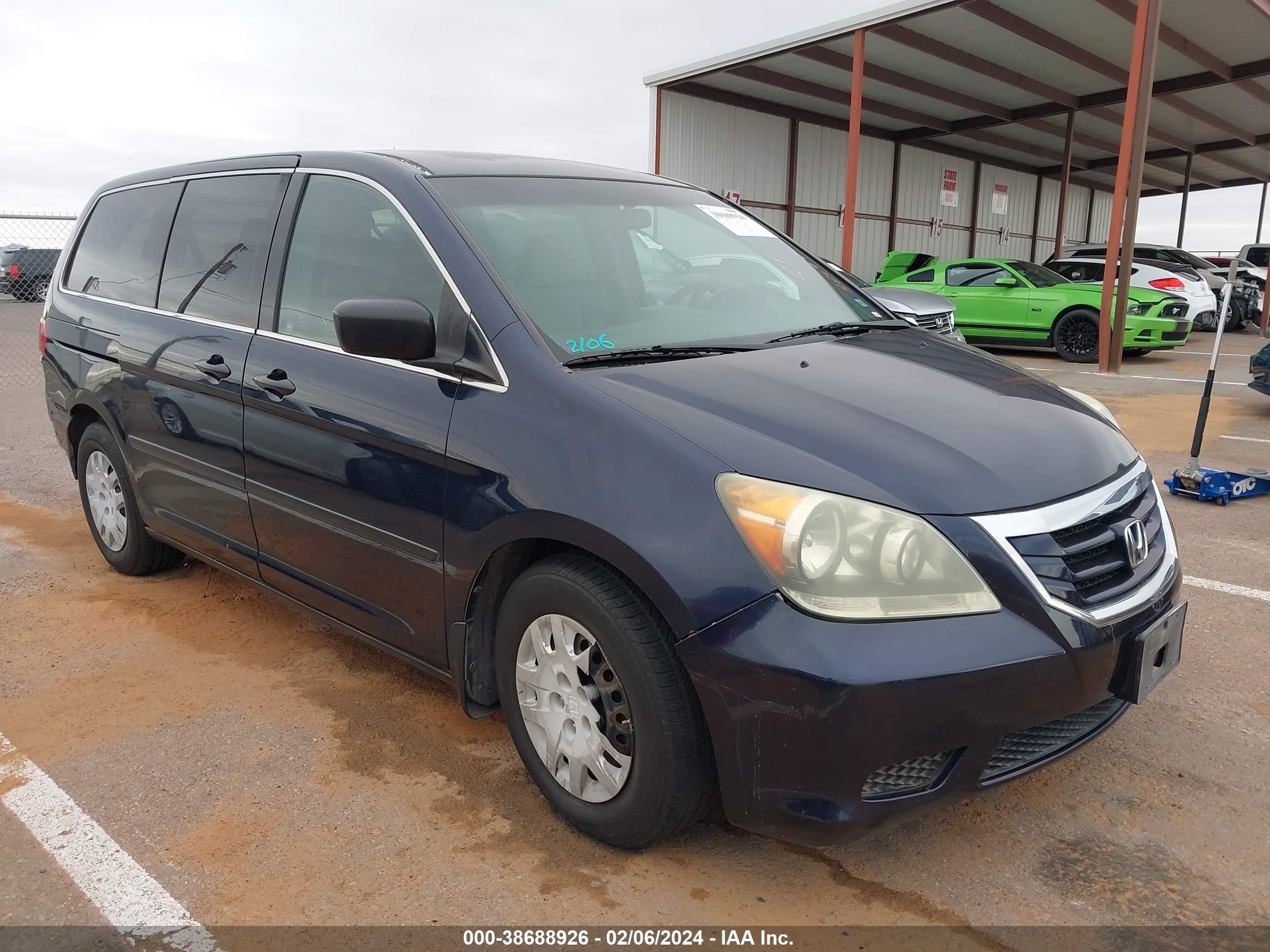 HONDA ODYSSEY 2008 5fnrl382x8b103297