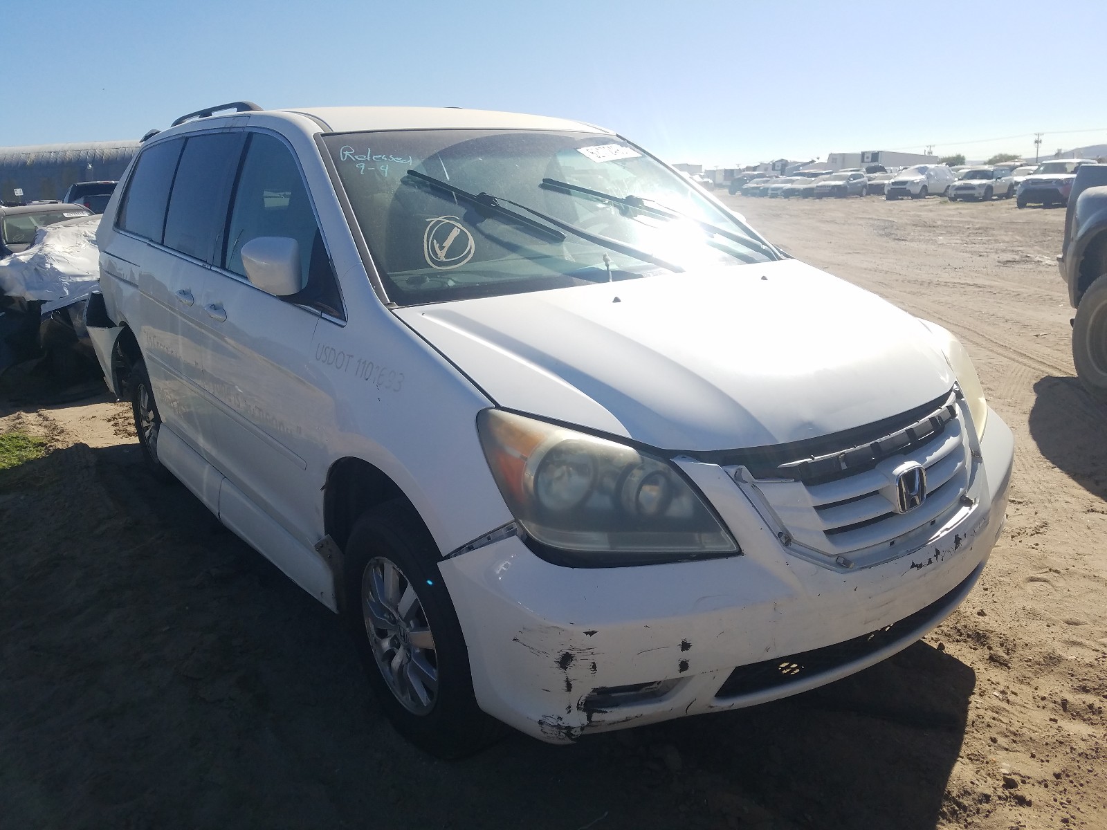 HONDA ODYSSEY EX 2008 5fnrl38408b057223