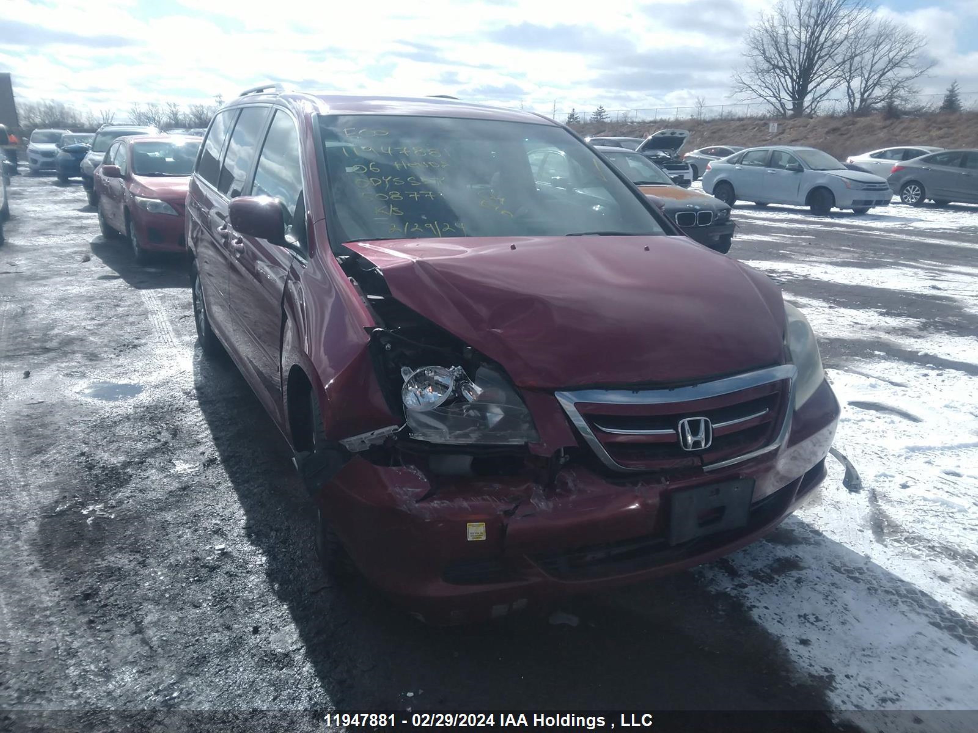 HONDA ODYSSEY 2006 5fnrl38416b508771