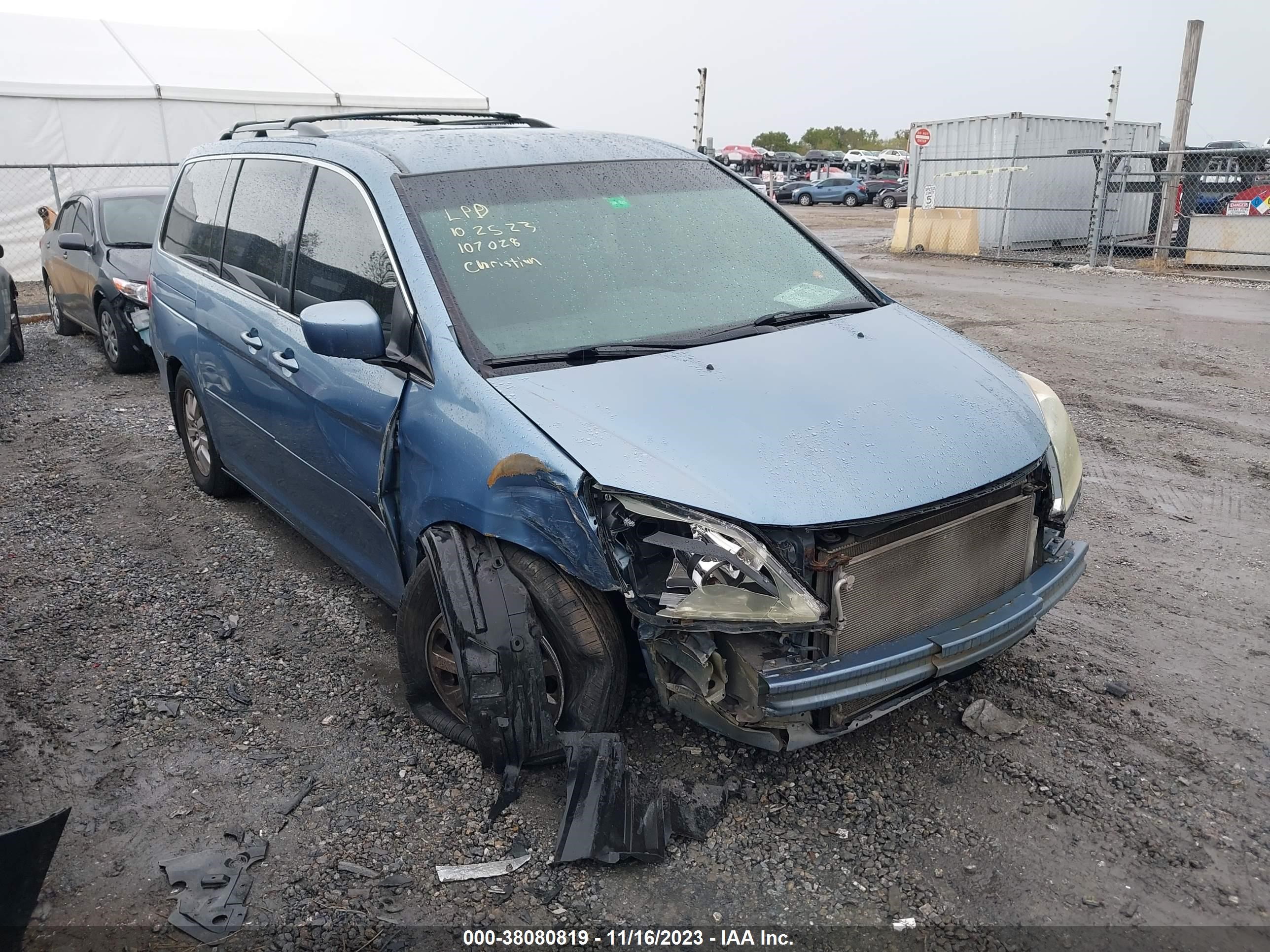 HONDA ODYSSEY 2008 5fnrl38448b073909