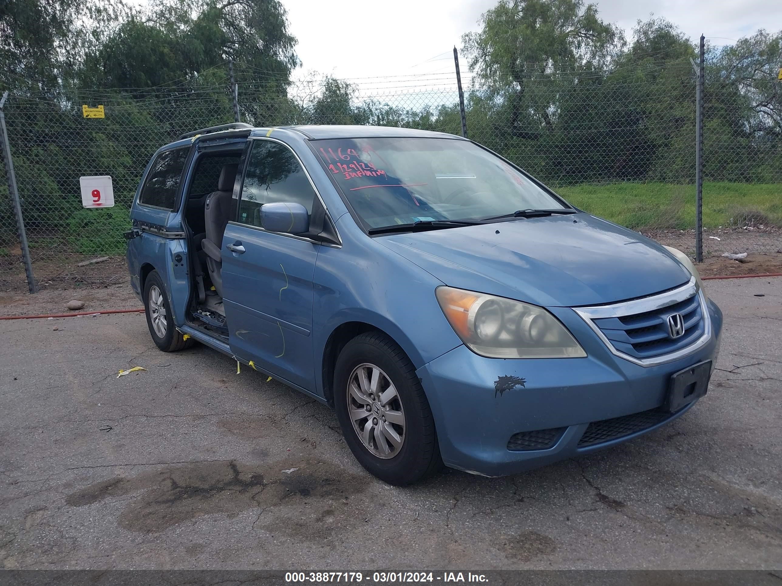 HONDA ODYSSEY 2008 5fnrl38458b008972