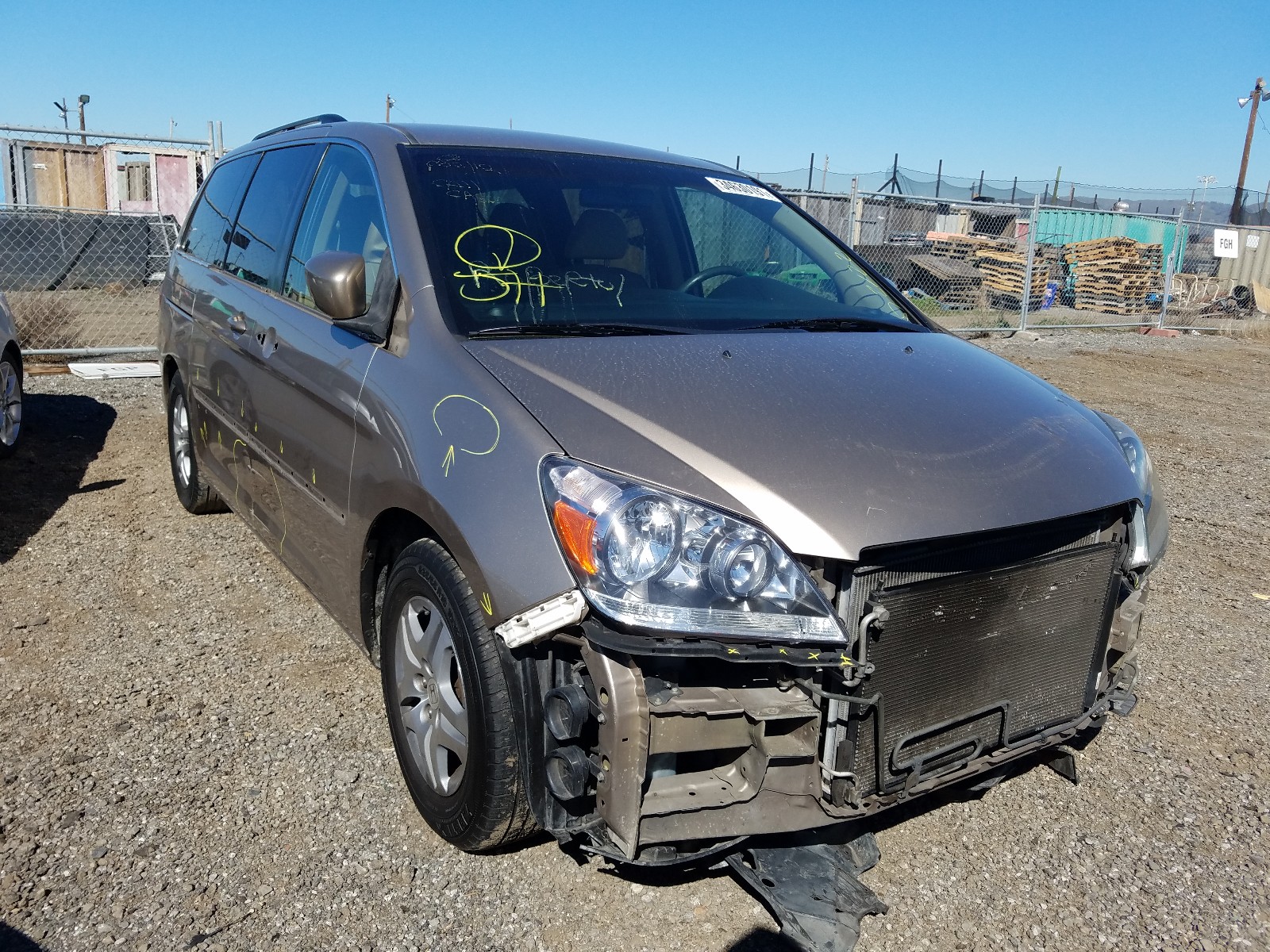 HONDA ODYSSEY EX 2007 5fnrl38467b050842